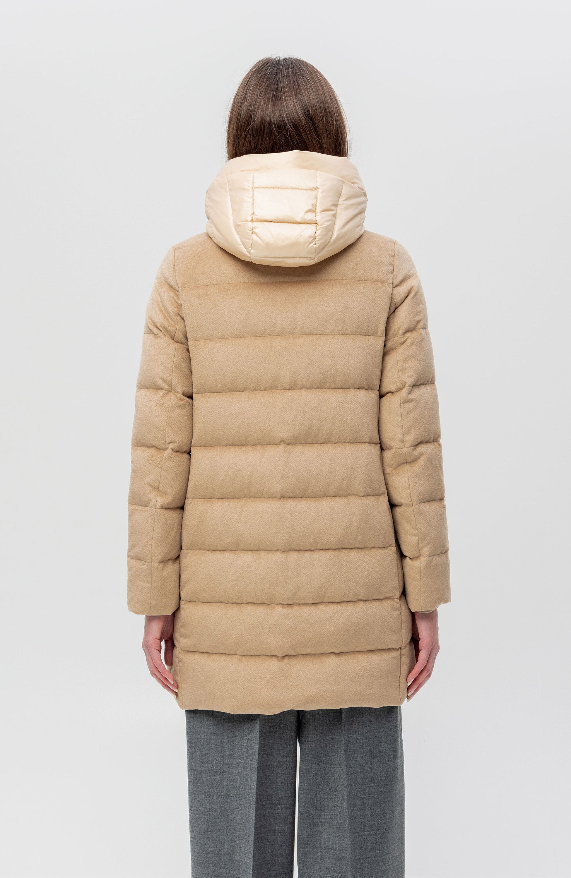 Duno Beige Quilted wool coat alhambra image 4