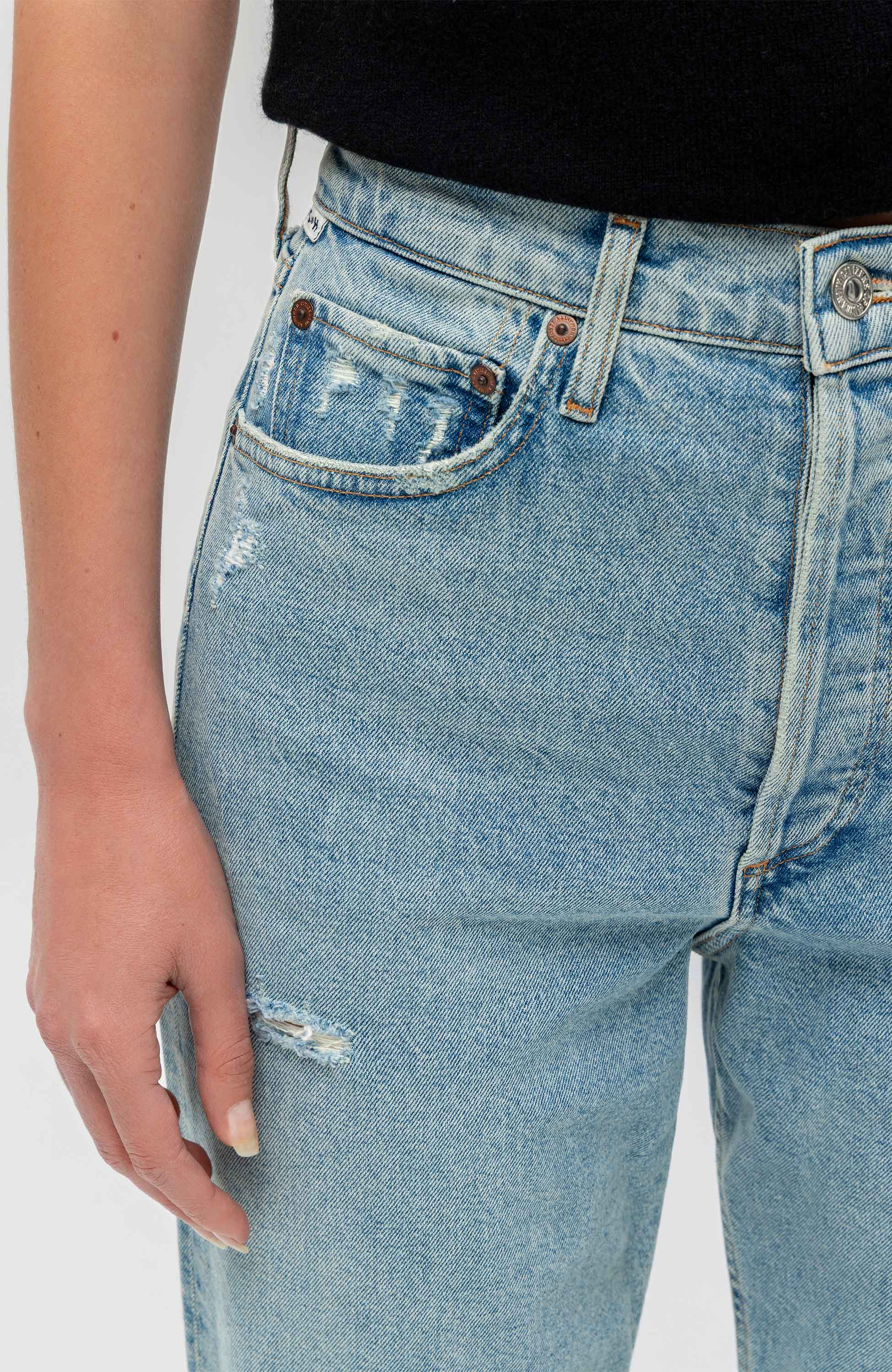 Citizens of humanity Blue High-rise relaxed jeans eva image 5