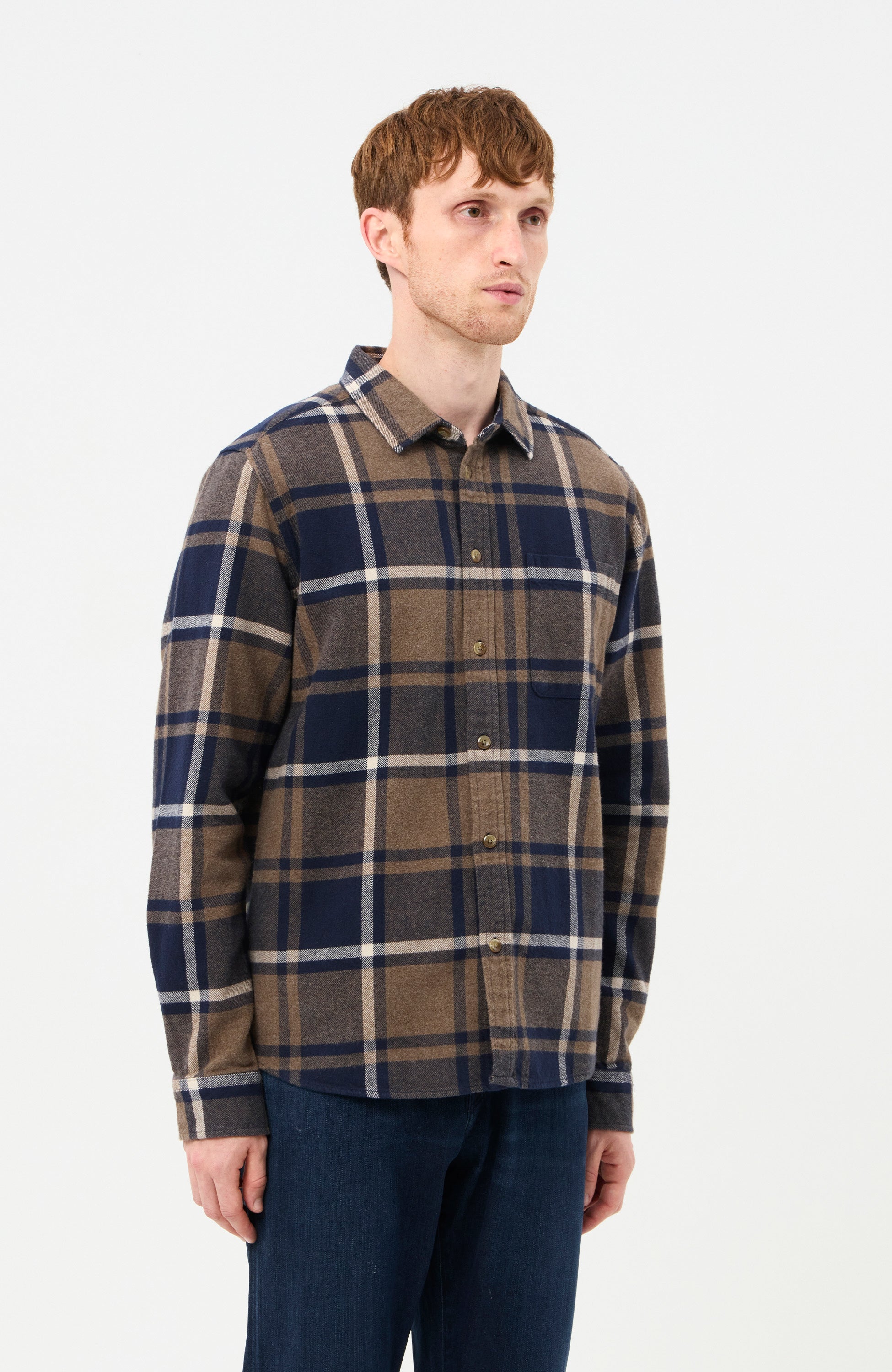Les deux Navy Ruuduline flanellsärk jeremy image 3