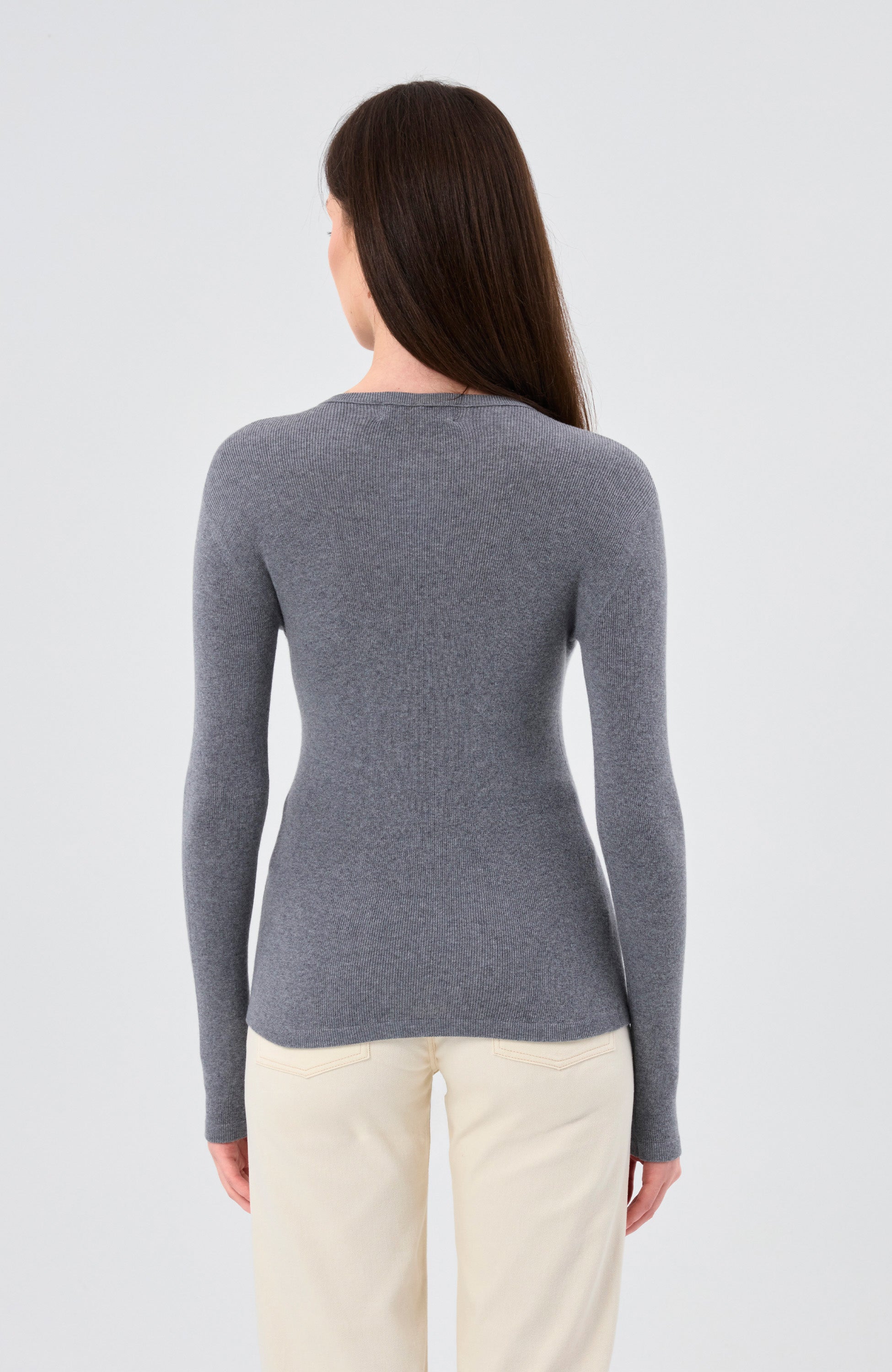 Lisa yang Grey T-shirt z długim rękawem vivian image 4
