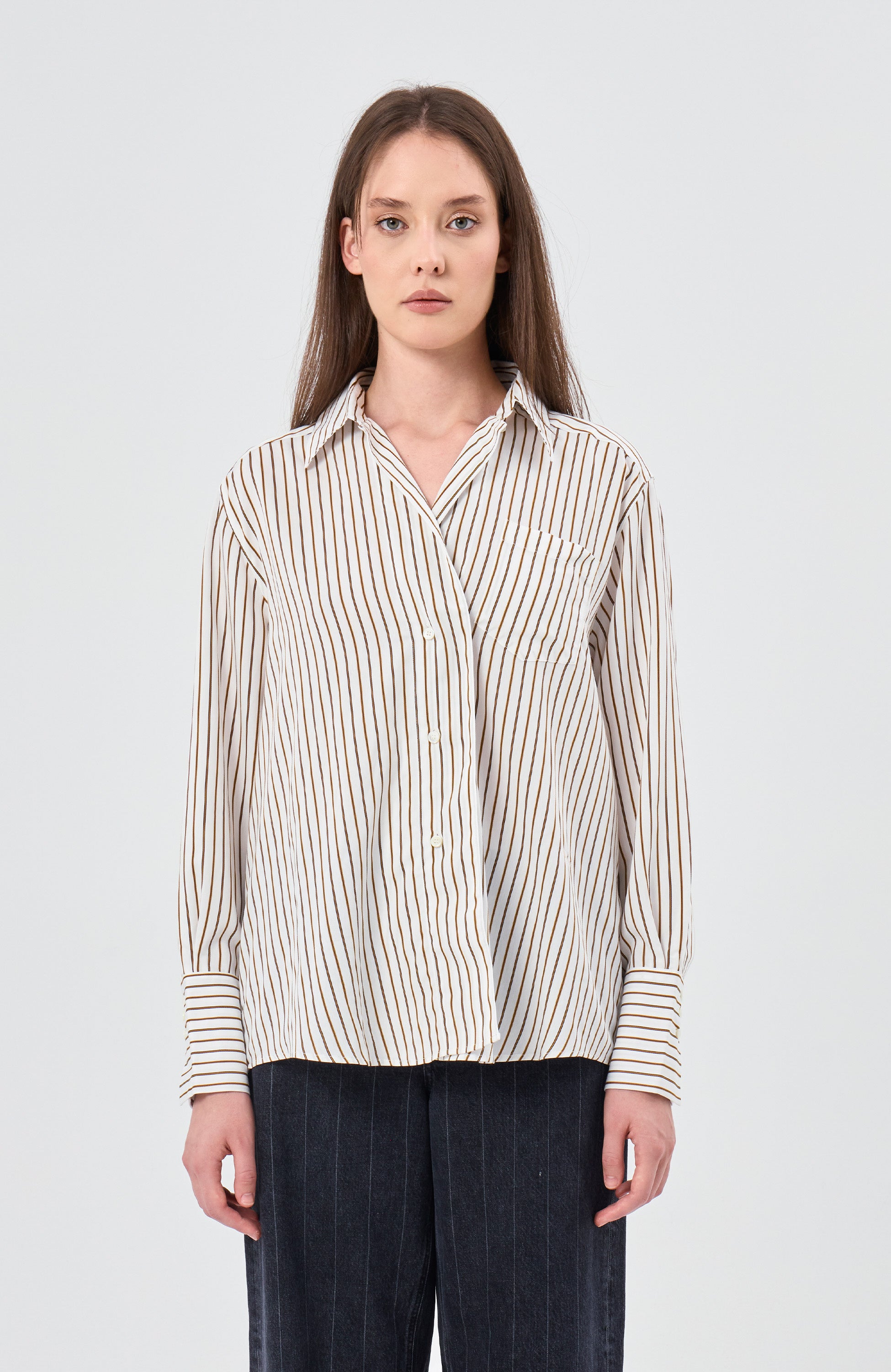 Dagmar Fluid Stripe Shirt