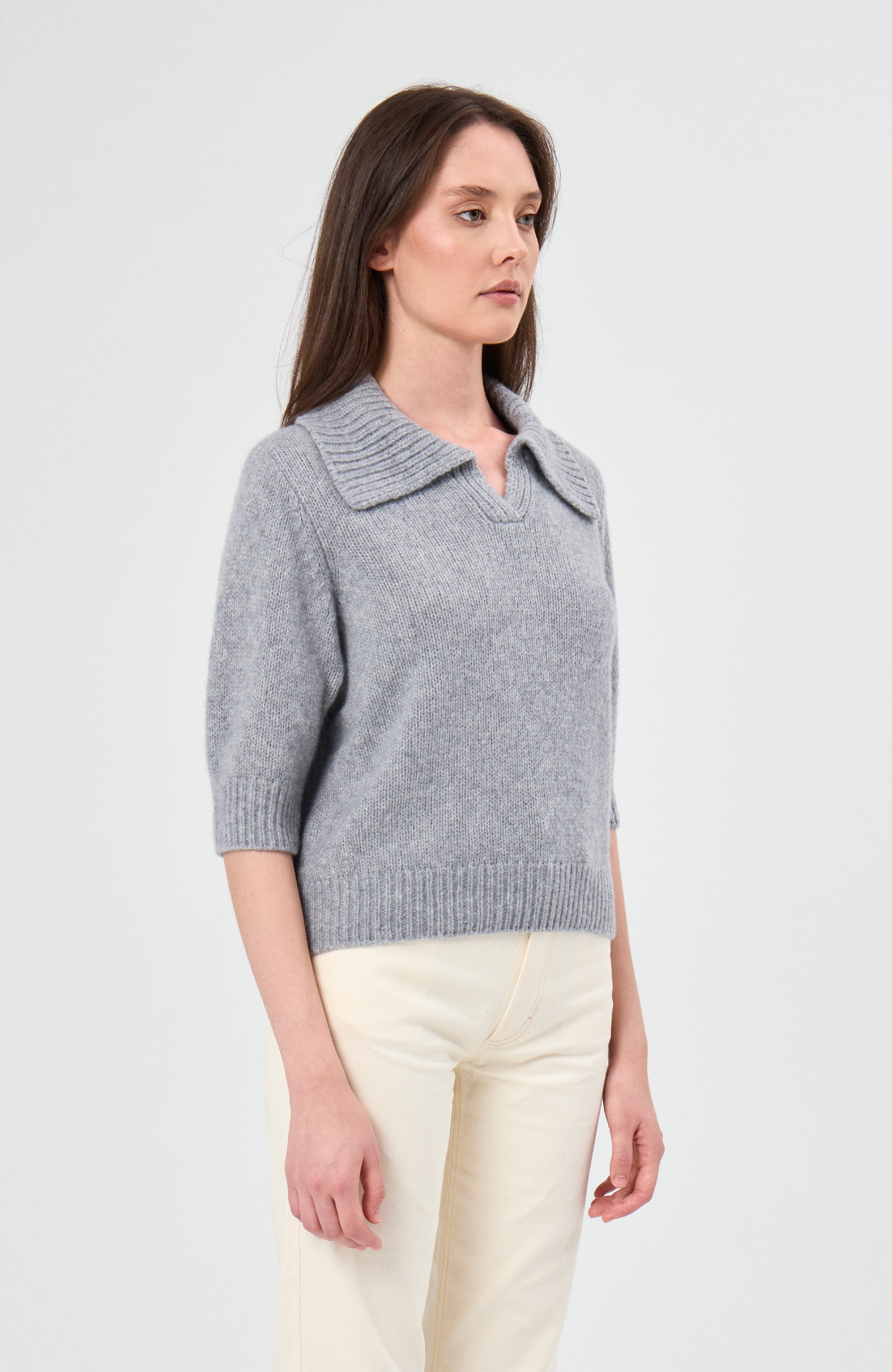 Lisa yang Grey Poloneck sweater lailai image 3