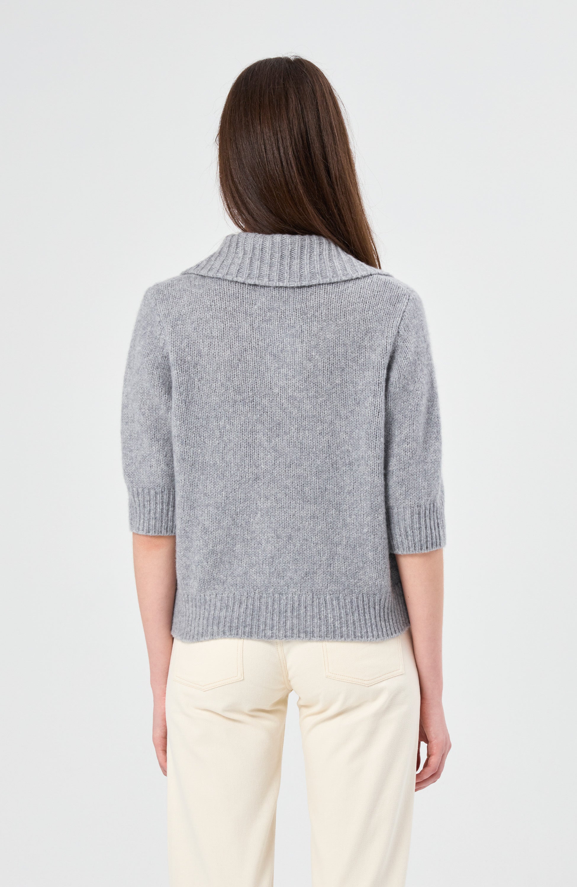 Lisa yang Grey Poloneck sweater lailai image 4