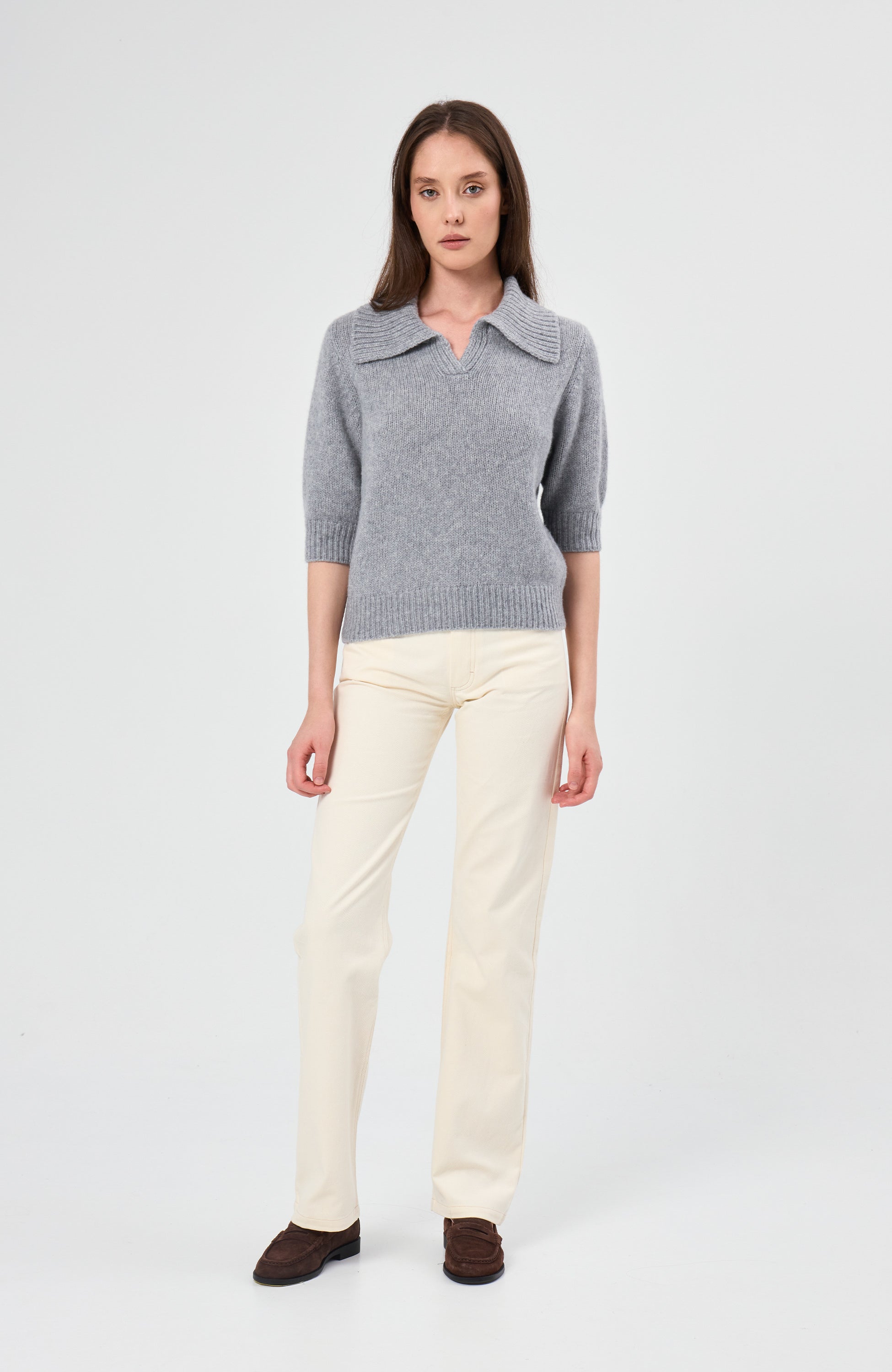 Lisa yang Grey Poloneck sweater lailai image 5