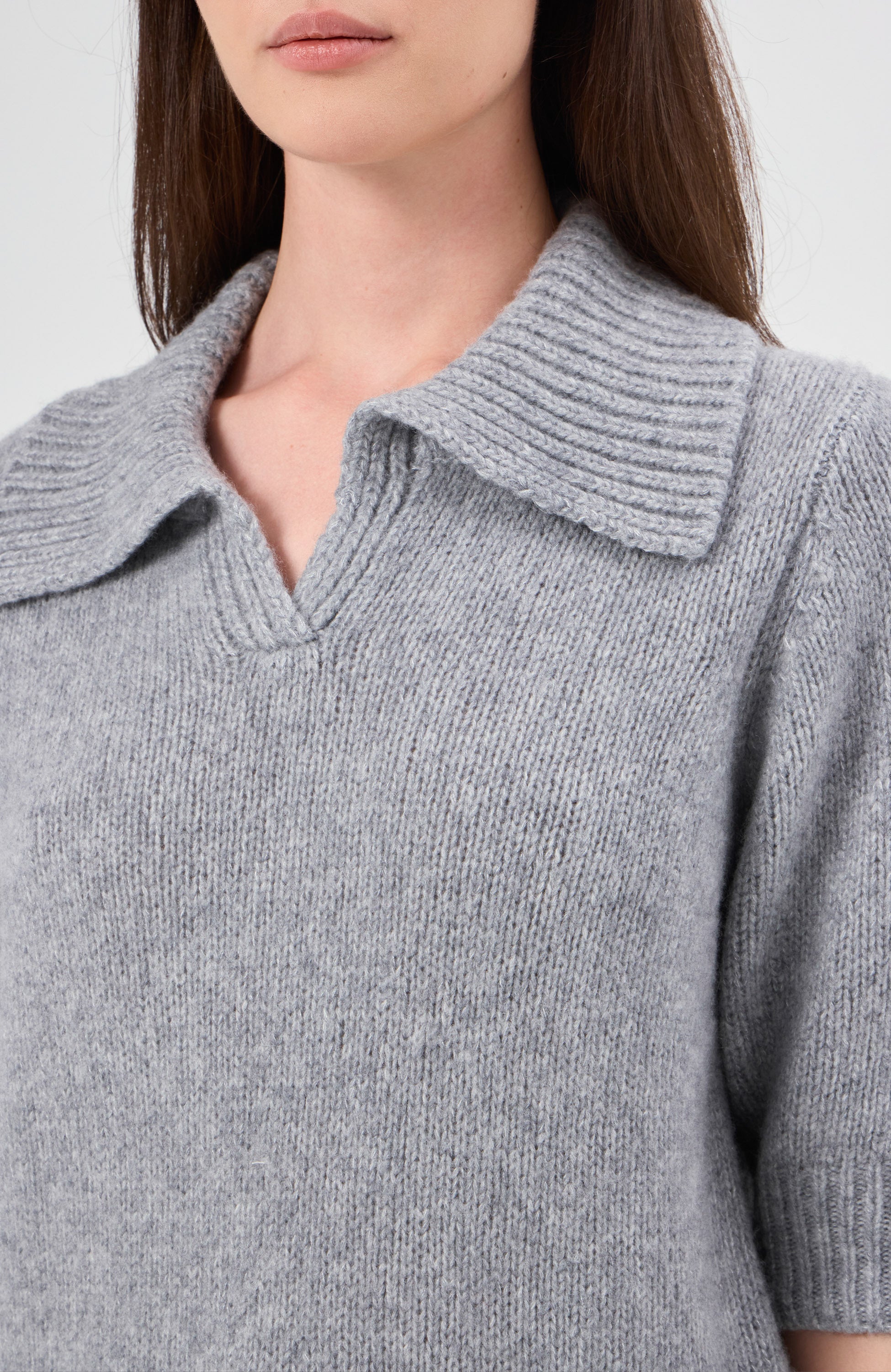 Lisa yang Grey Poloneck sweater lailai image 6