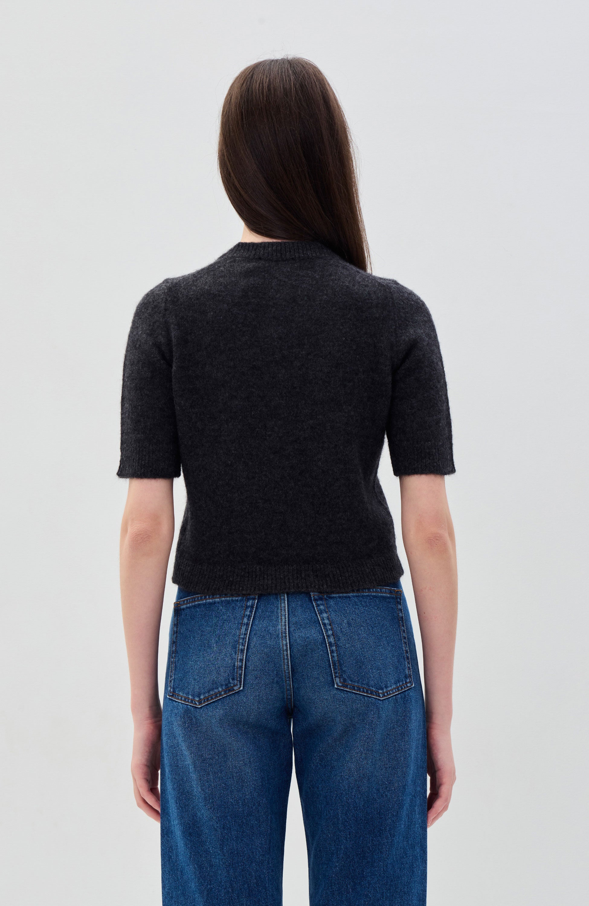 House of dagmar Grey Brushed cardigan top image 4
