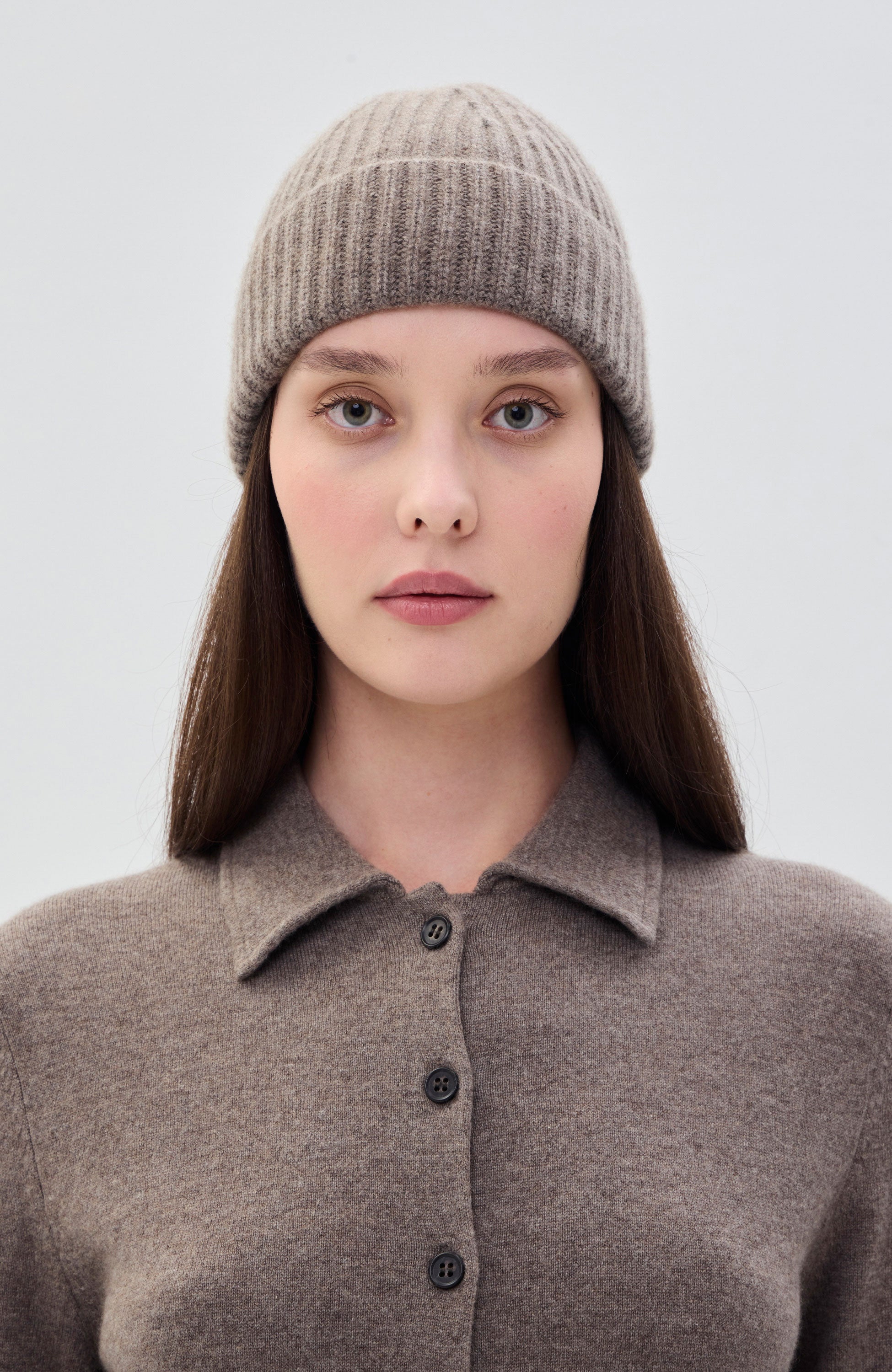 Ribbed-knit cashmere beanie MARTIGNY