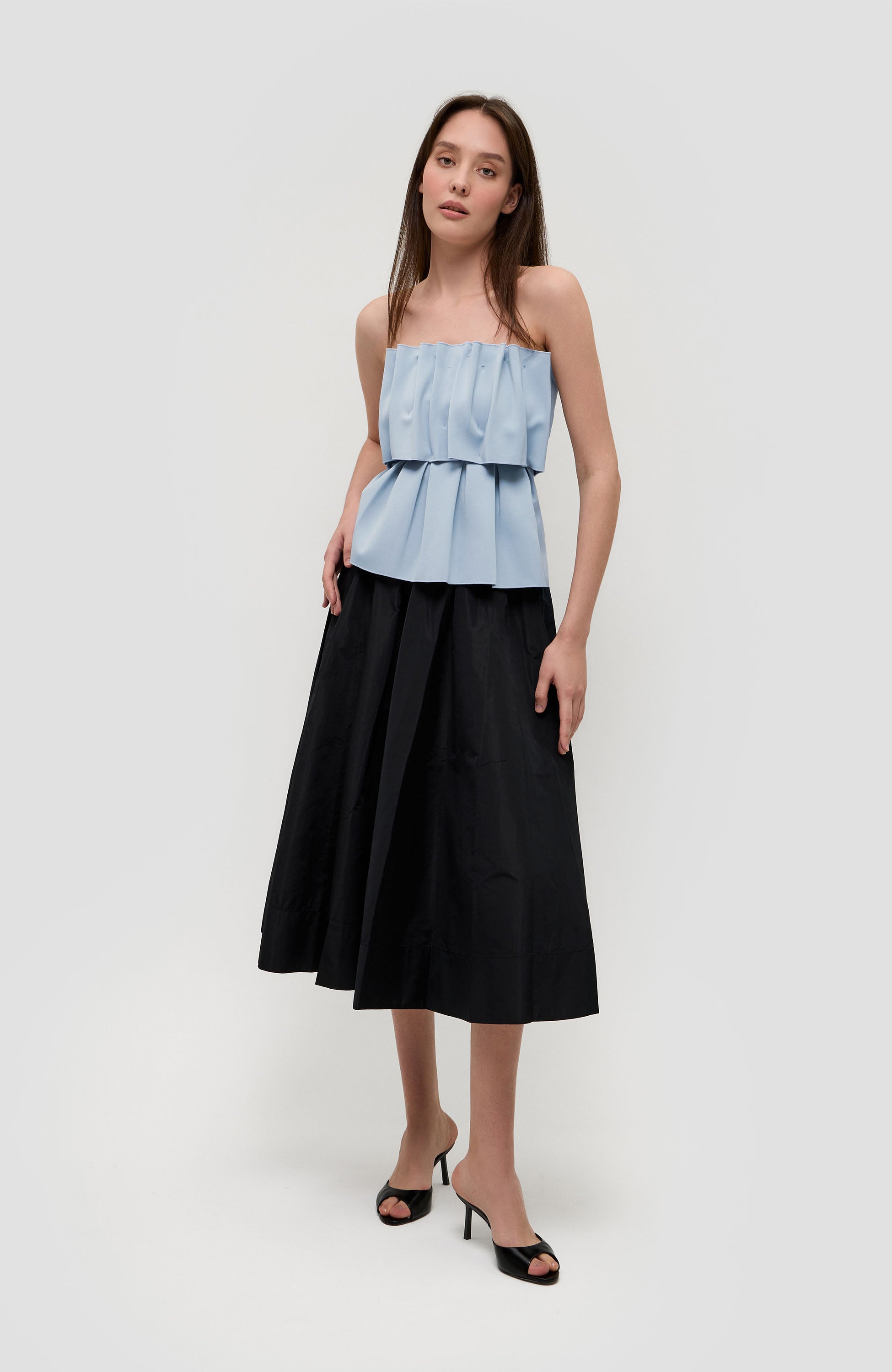 Sculpted tube top