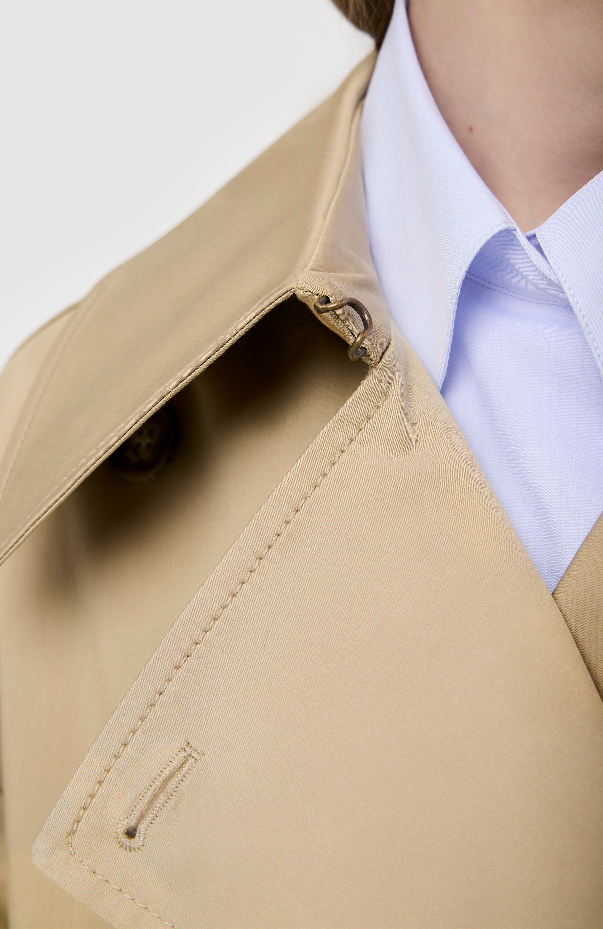 House of dagmar Beige Long trenchcoat image 10
