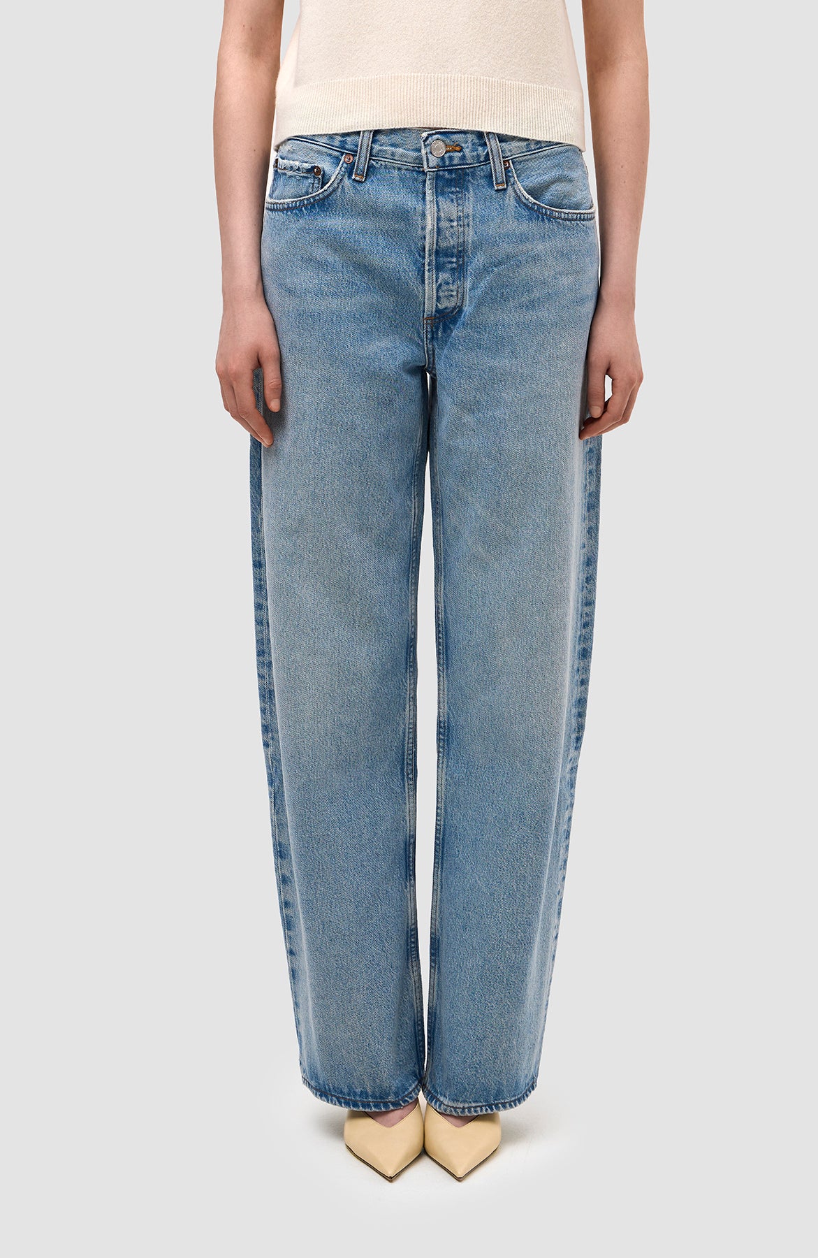 Agolde Relaxed wide-leg arc jeans image 3