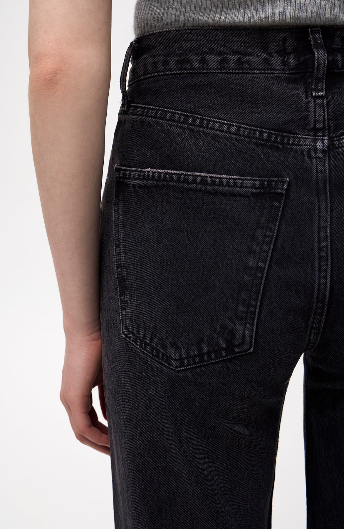 Agolde Black High-rise straight jeans 90's pinch image 8