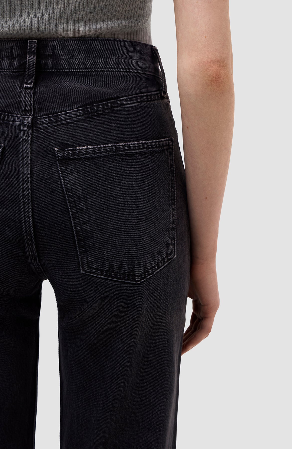 Agolde Black High-rise straight jeans 90's pinch image 9