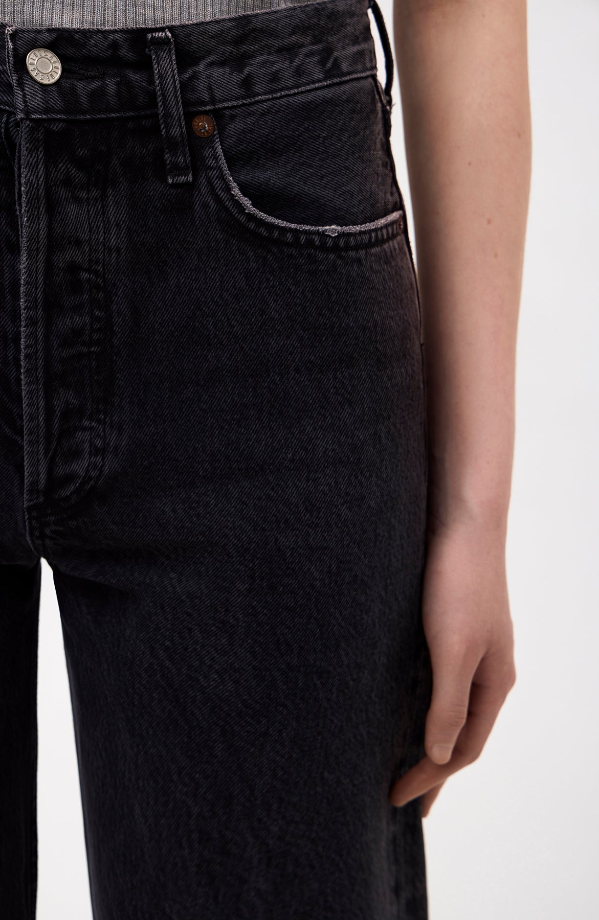 Agolde Black High-rise straight jeans 90's pinch image 7