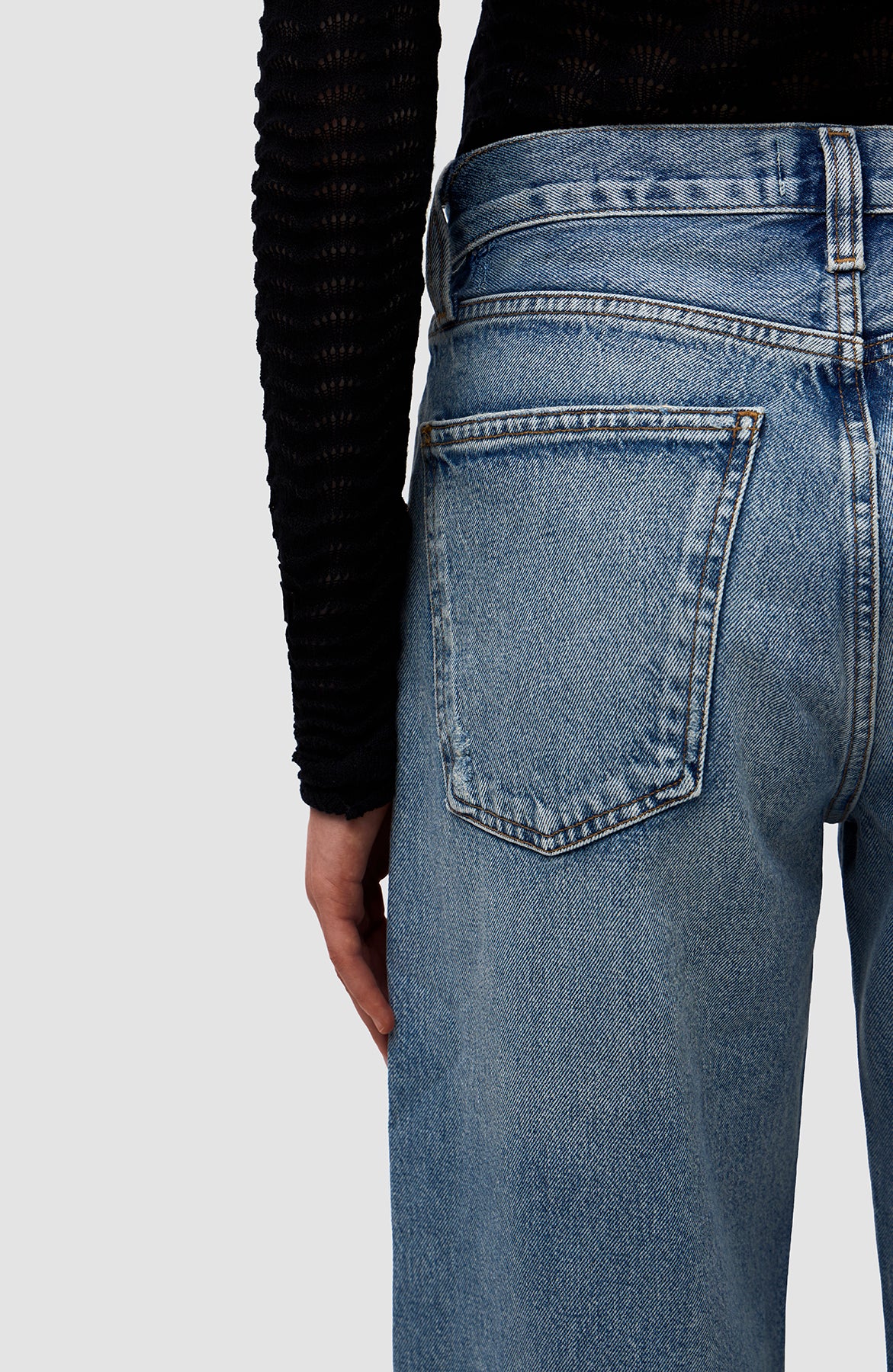 Agolde Blue Cris cross arc jeans image 8