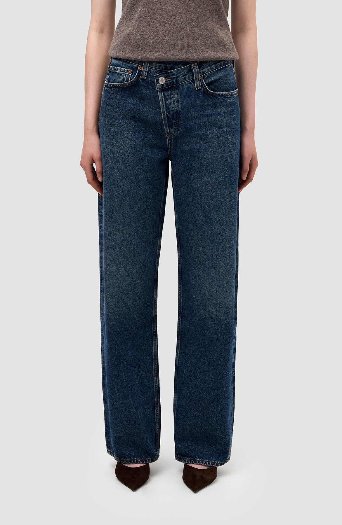 Agolde Blue Cris cross arc jeans image 3