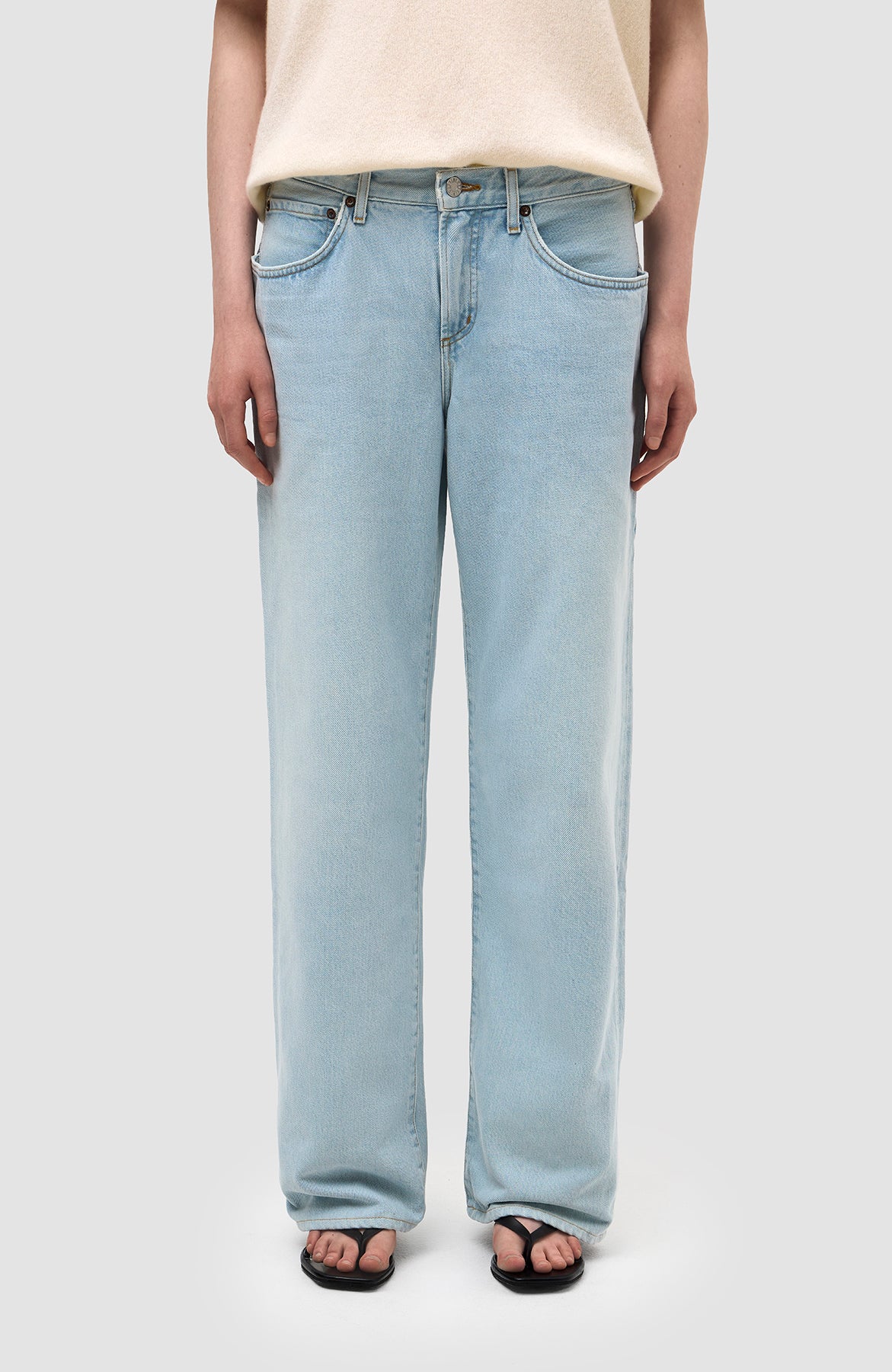 Agolde Blue Low-rise baggy jeans fusion image 3