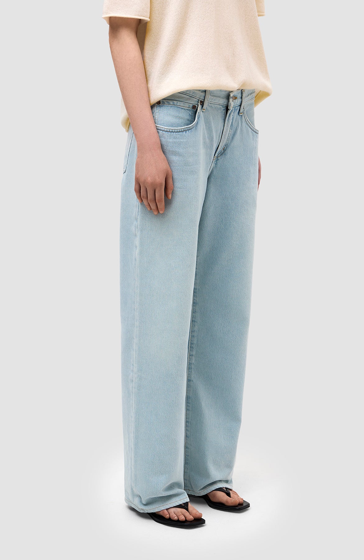 Agolde Blue Low-rise baggy jeans fusion image 4