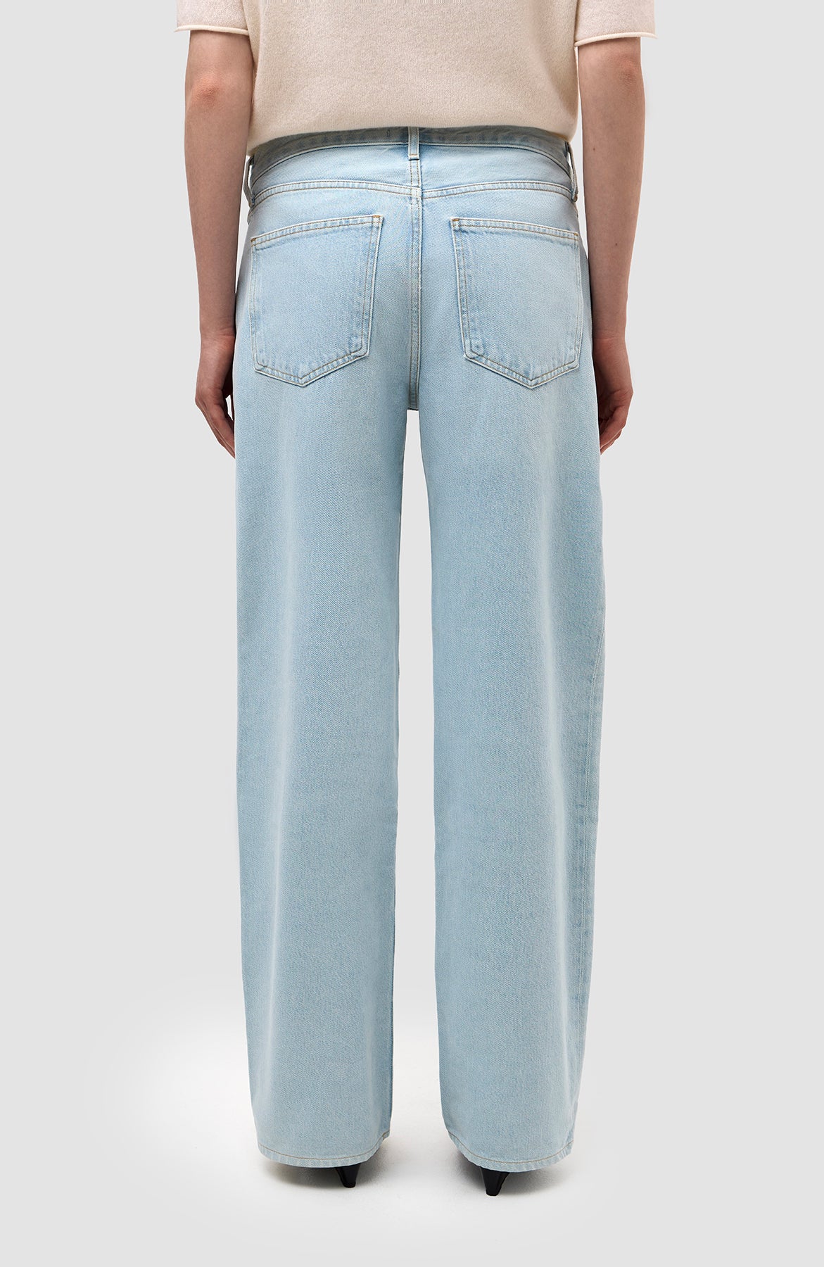 Agolde Blue Low-rise baggy jeans fusion image 5