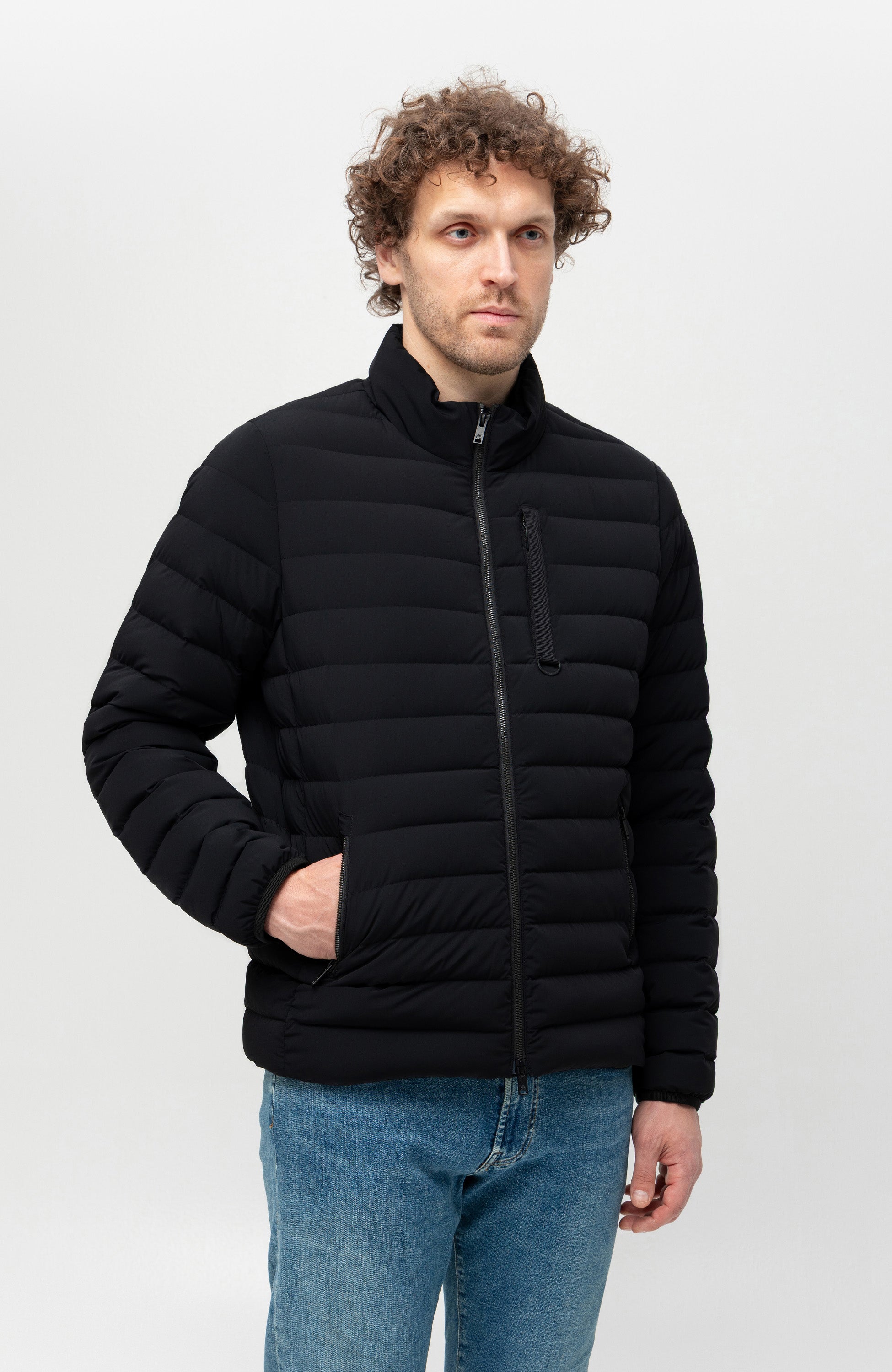 Moose knuckles Black Lightweight quilted jacket laki image 3