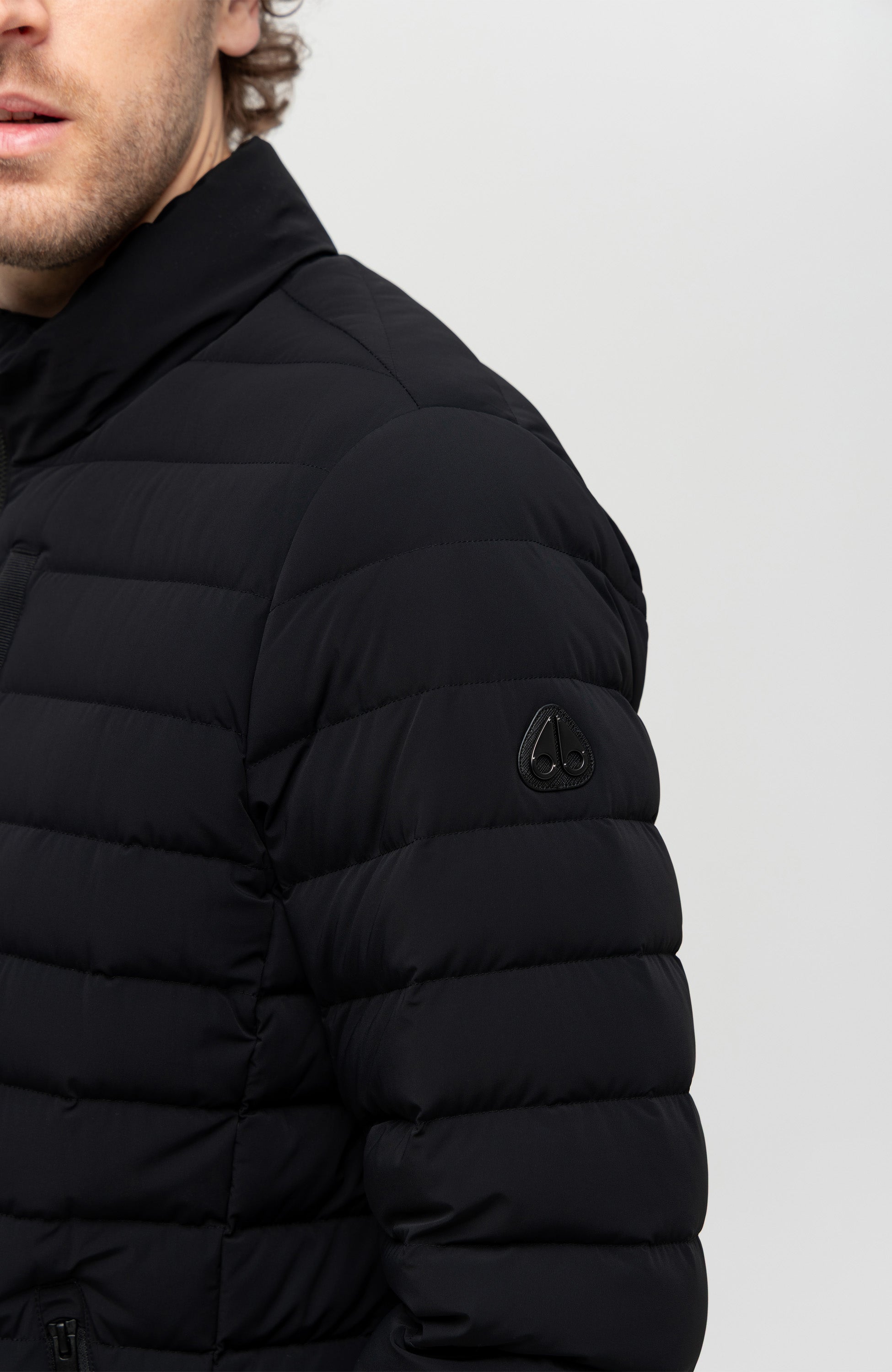 Moose knuckles Black Lightweight quilted jacket laki image 7
