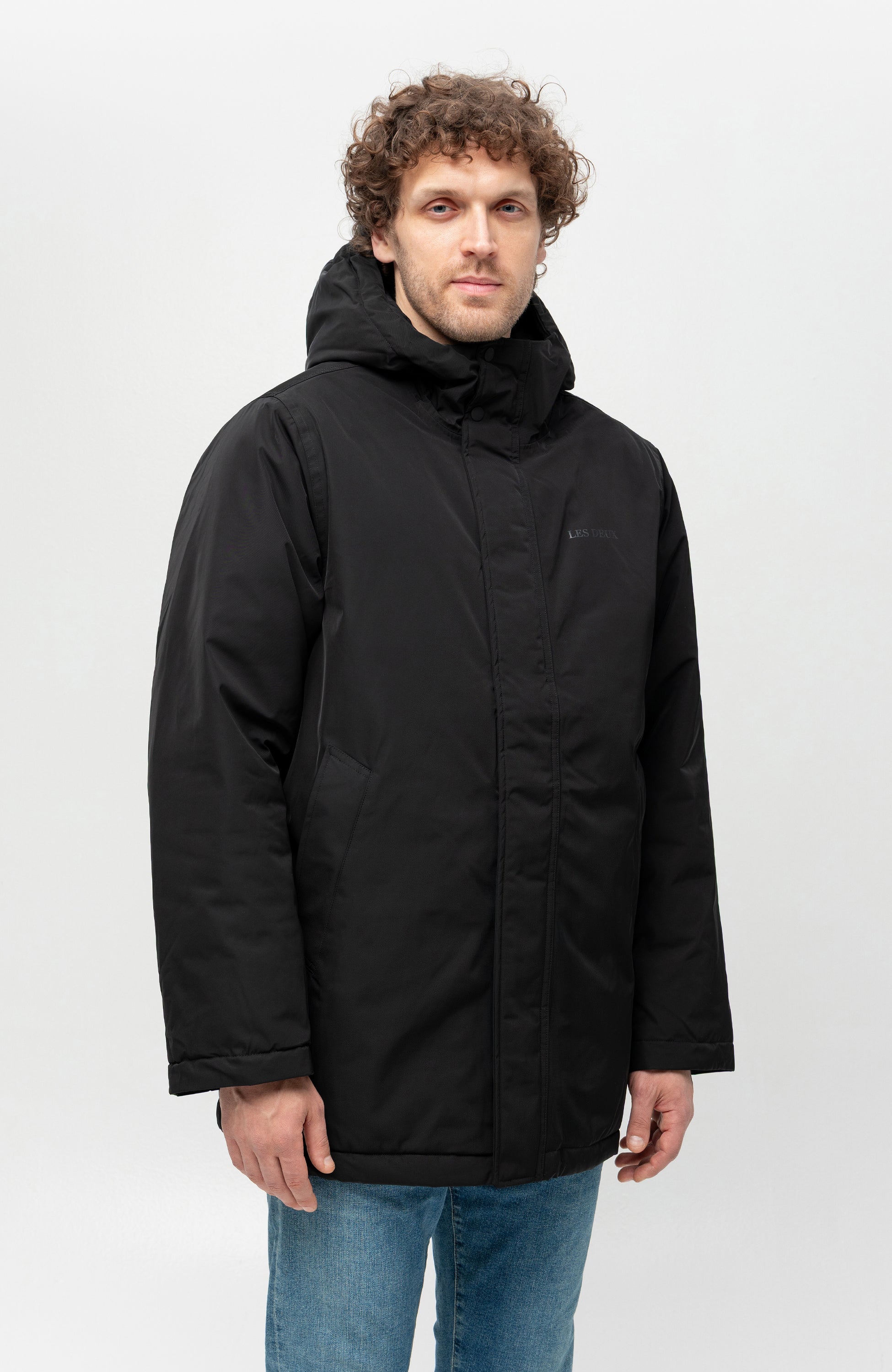 Les deux Black Puffer coat darius image 4