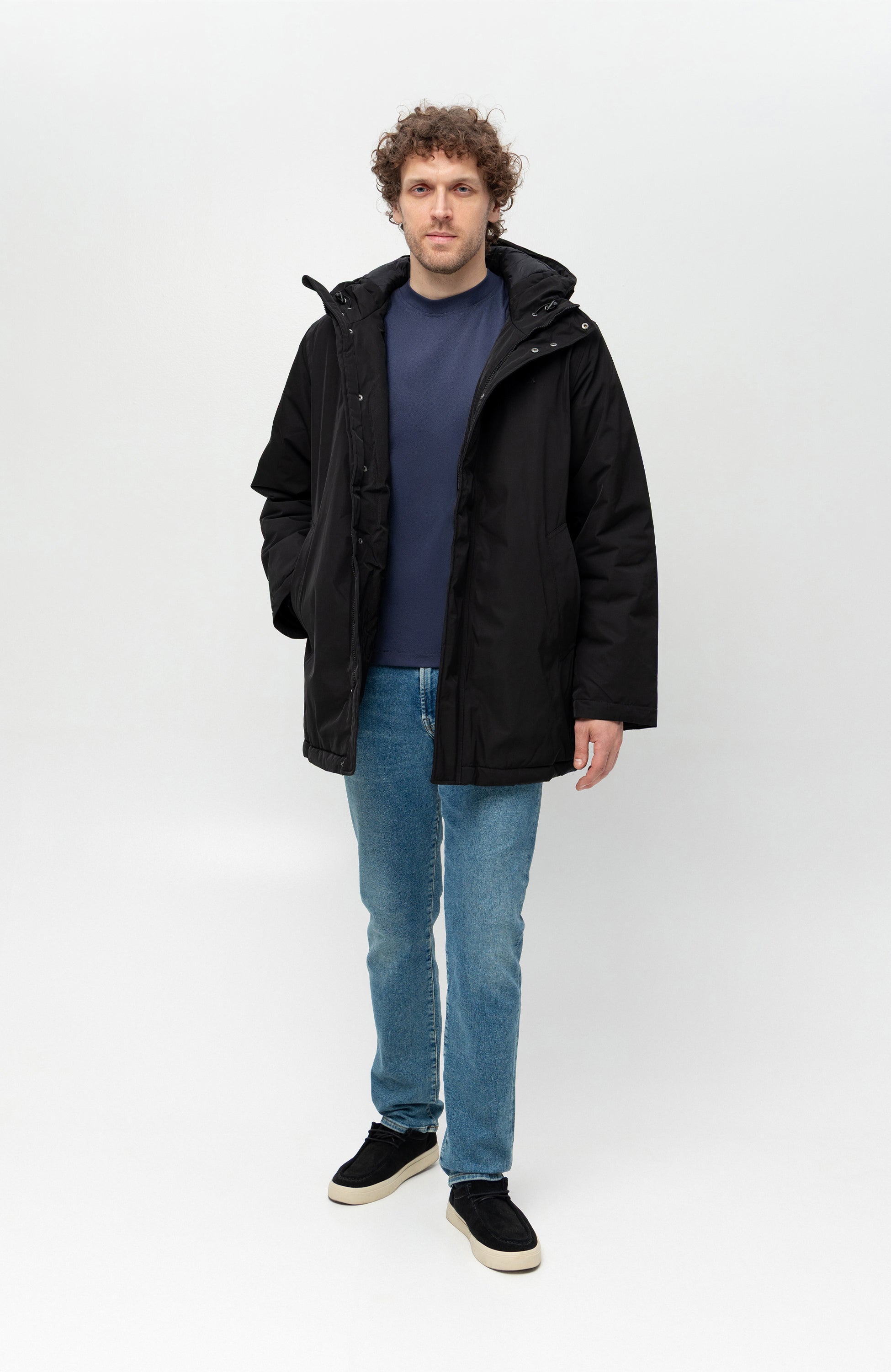 Les deux Black Puffer coat darius image 10