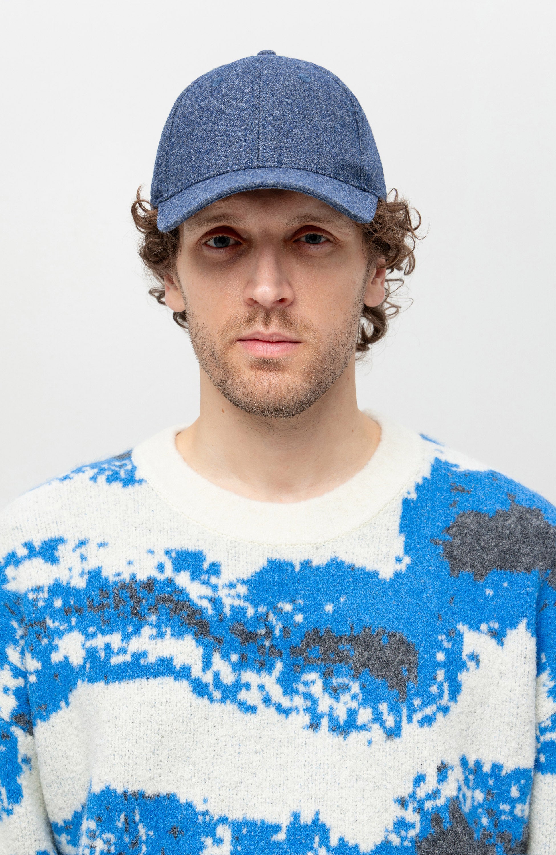 Holzweiler Blue Wool melange cap sirup image 7