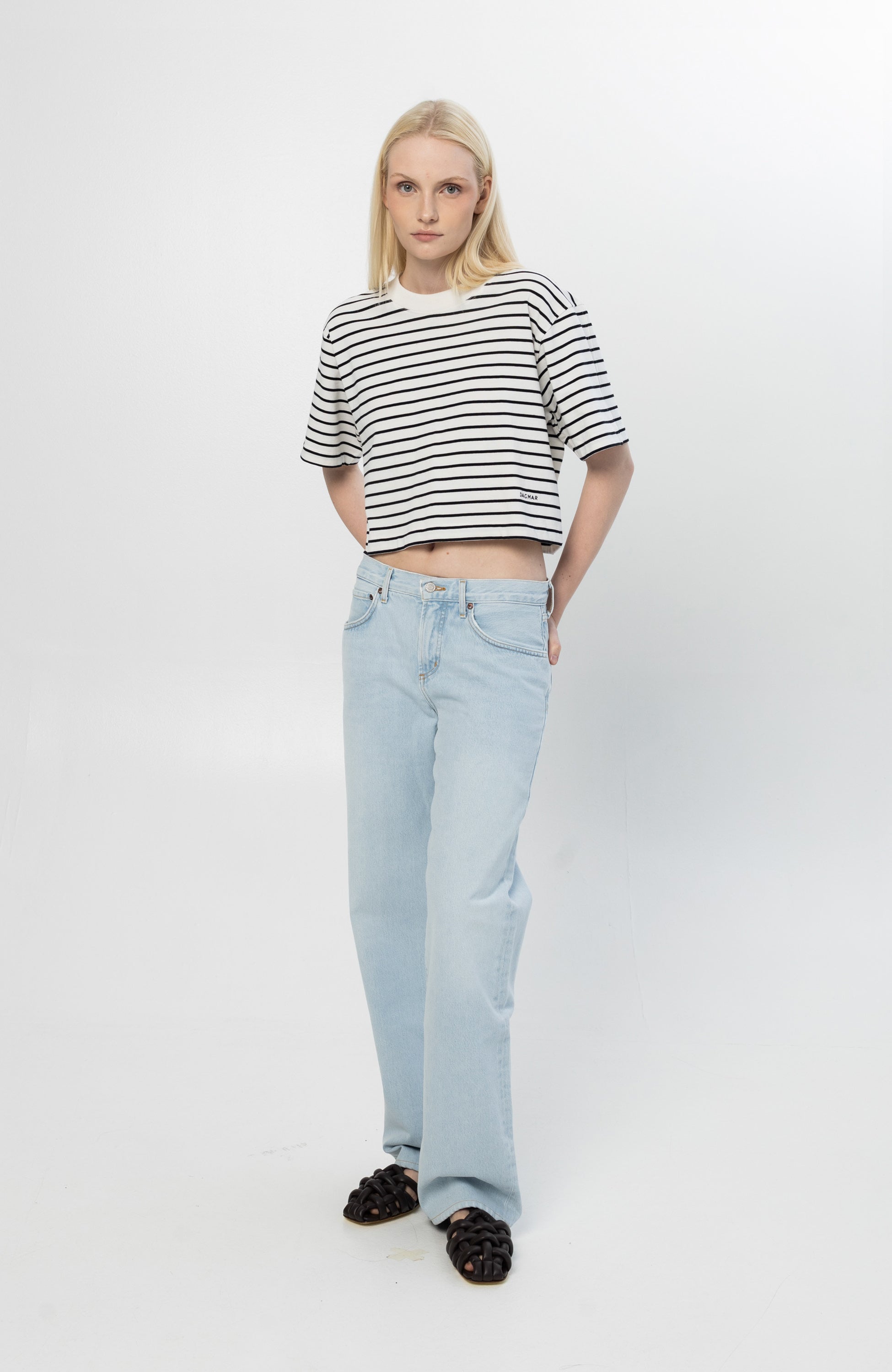 Agolde Blue Low-rise baggy jeans fusion image 9