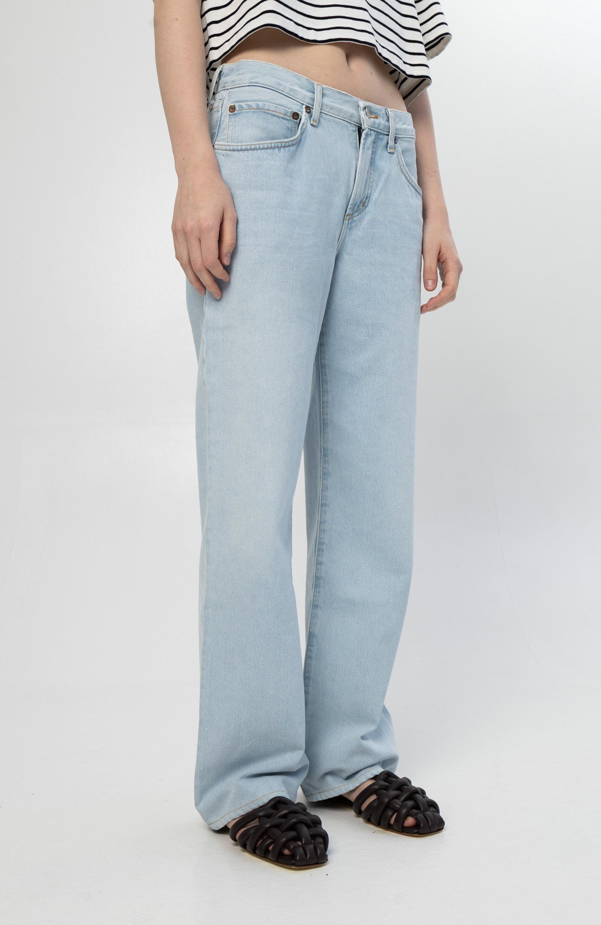 Agolde Blue Low-rise baggy jeans fusion image 4
