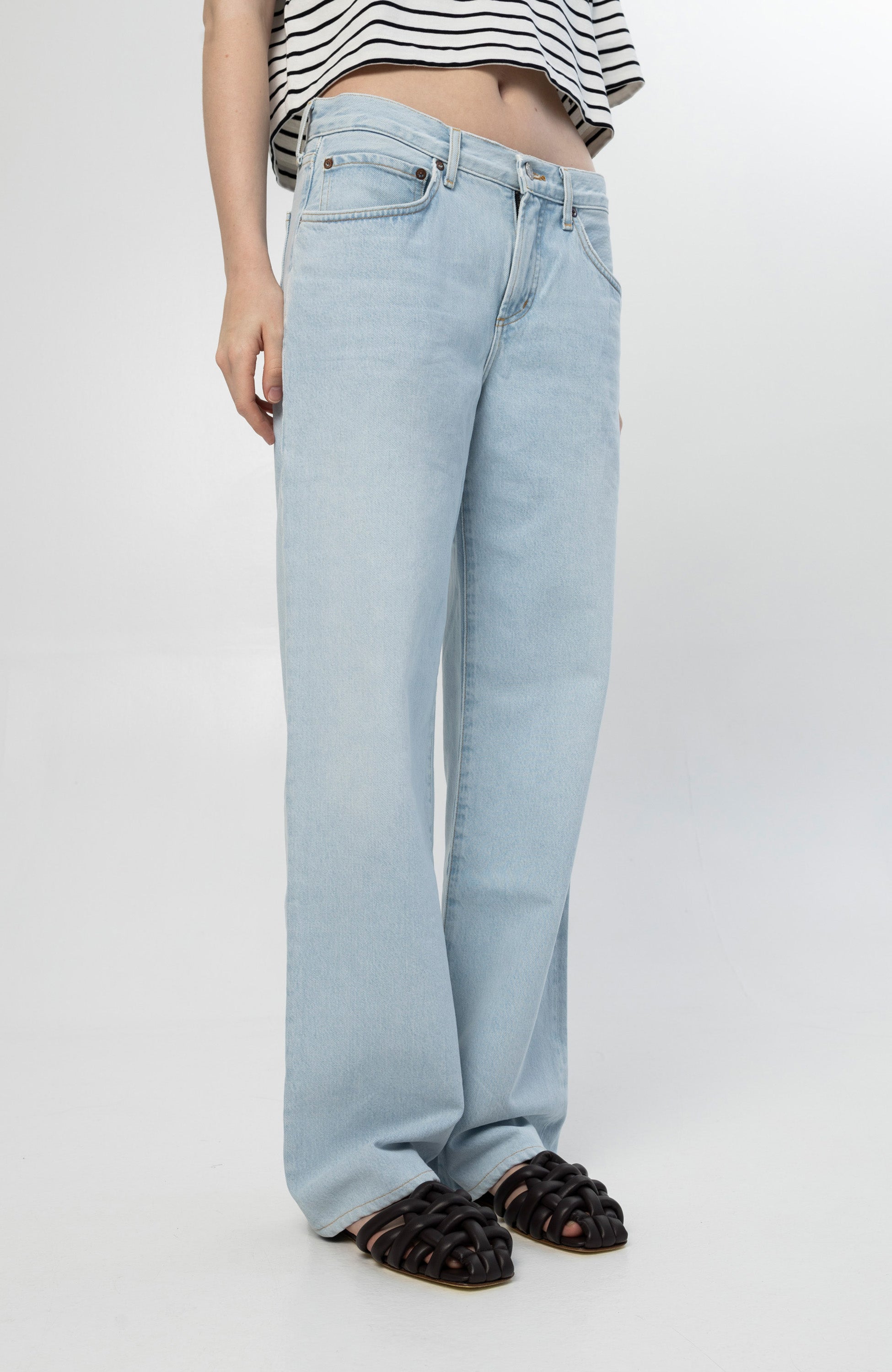 Agolde Blue Low-rise baggy jeans fusion image 6