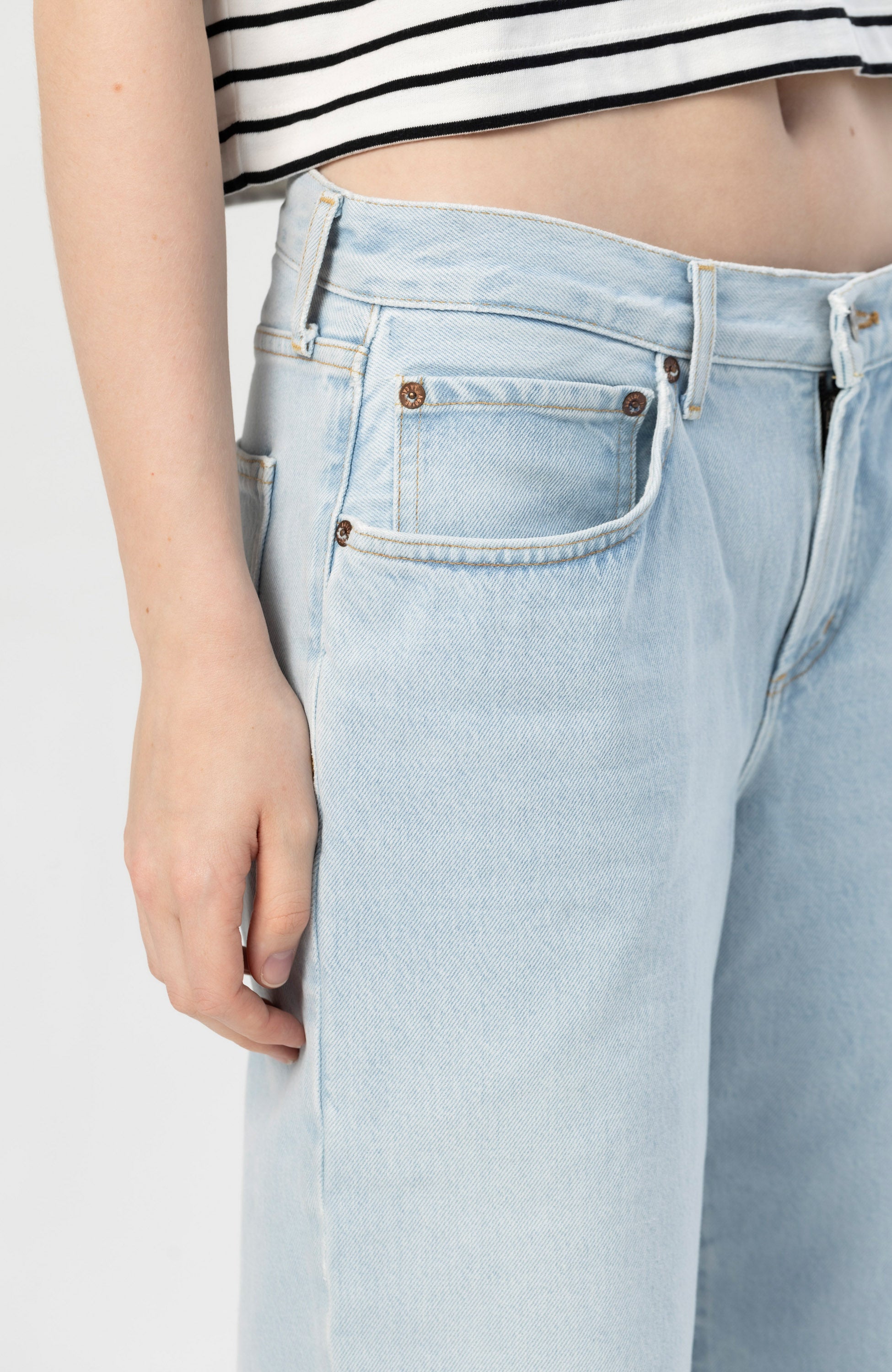 Agolde Blue Low-rise baggy jeans fusion image 7
