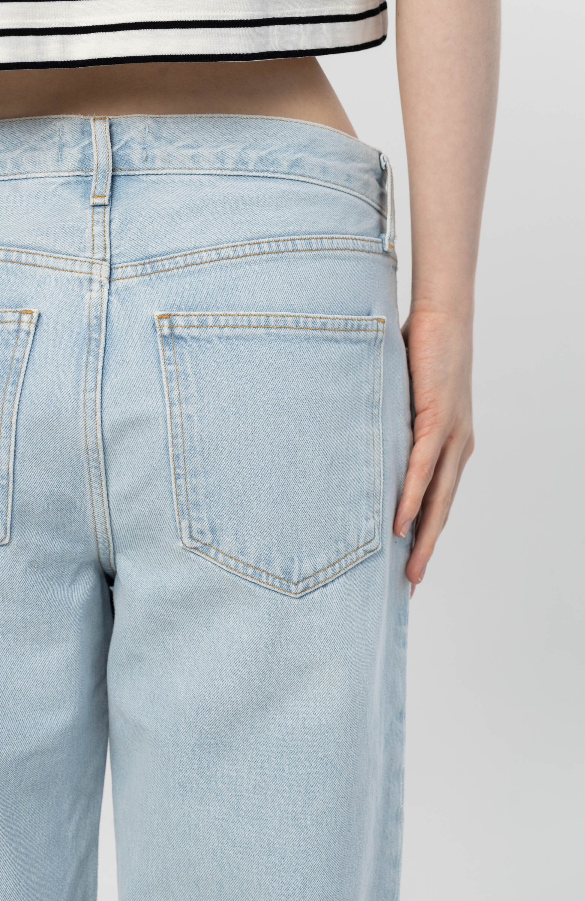 Agolde Blue Low-rise baggy jeans fusion image 8