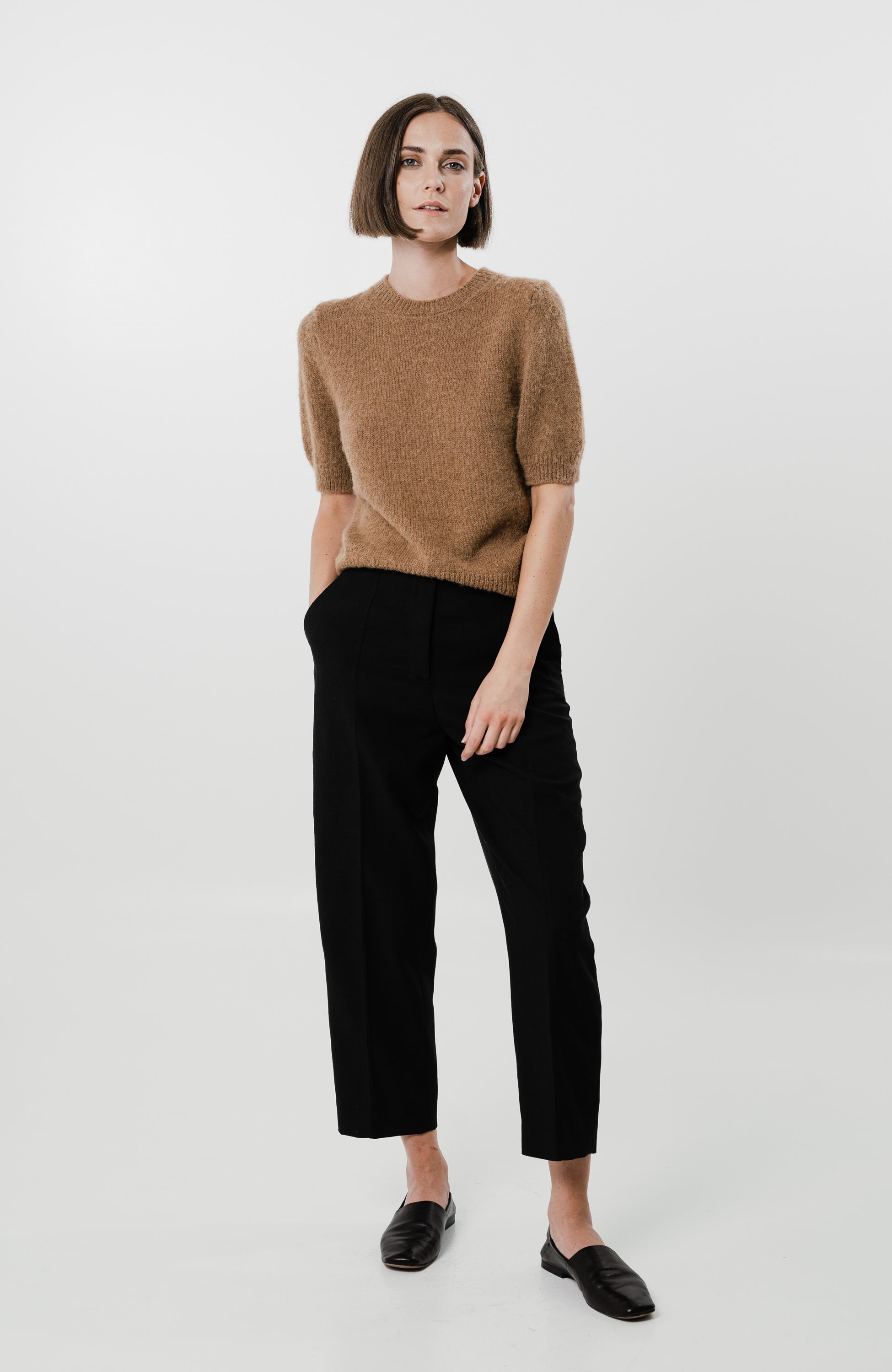 House of dagmar Brown Villasegust kootud topp tania image 5
