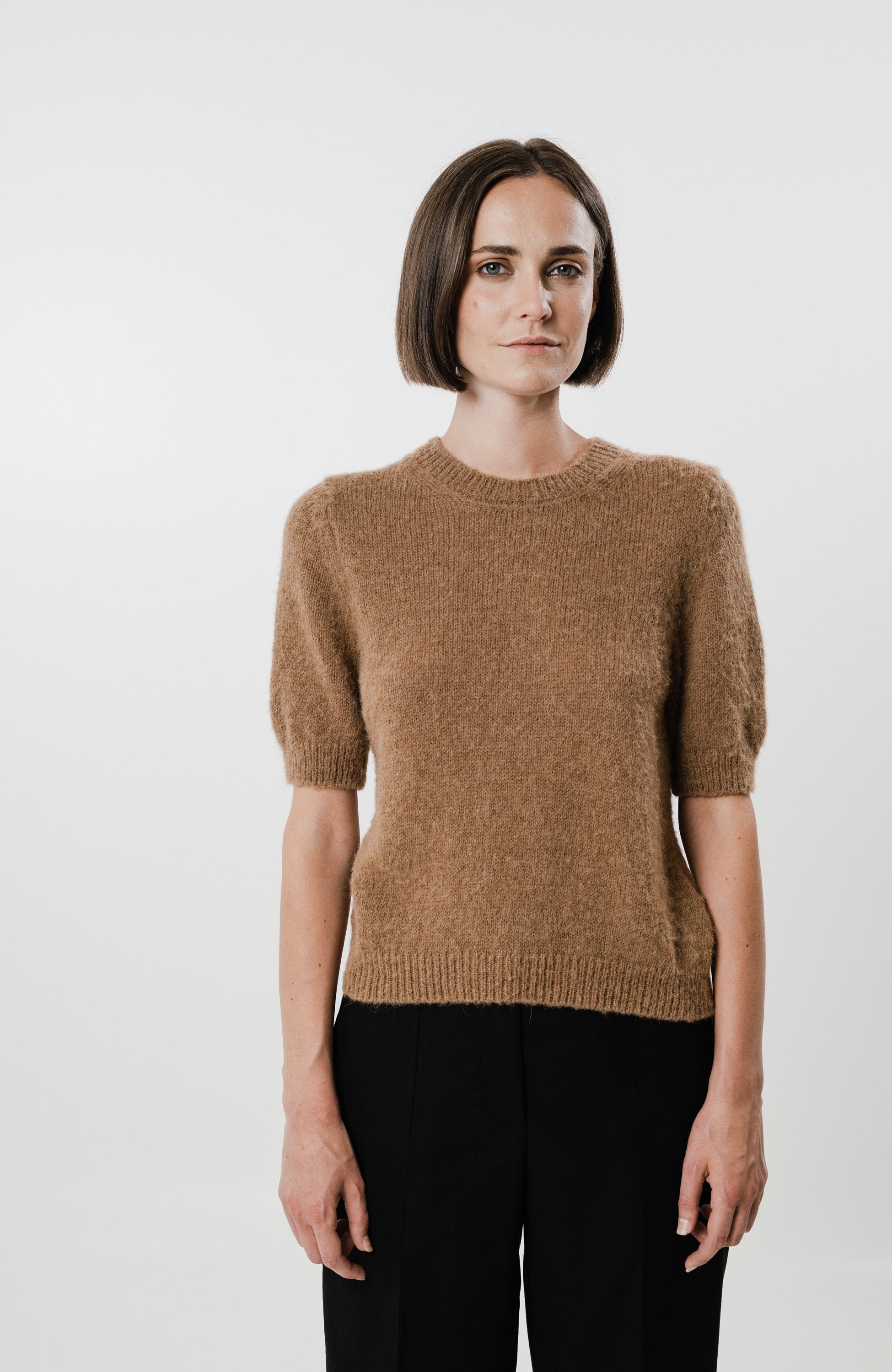 House of dagmar Brown Villasegust kootud topp tania image 2