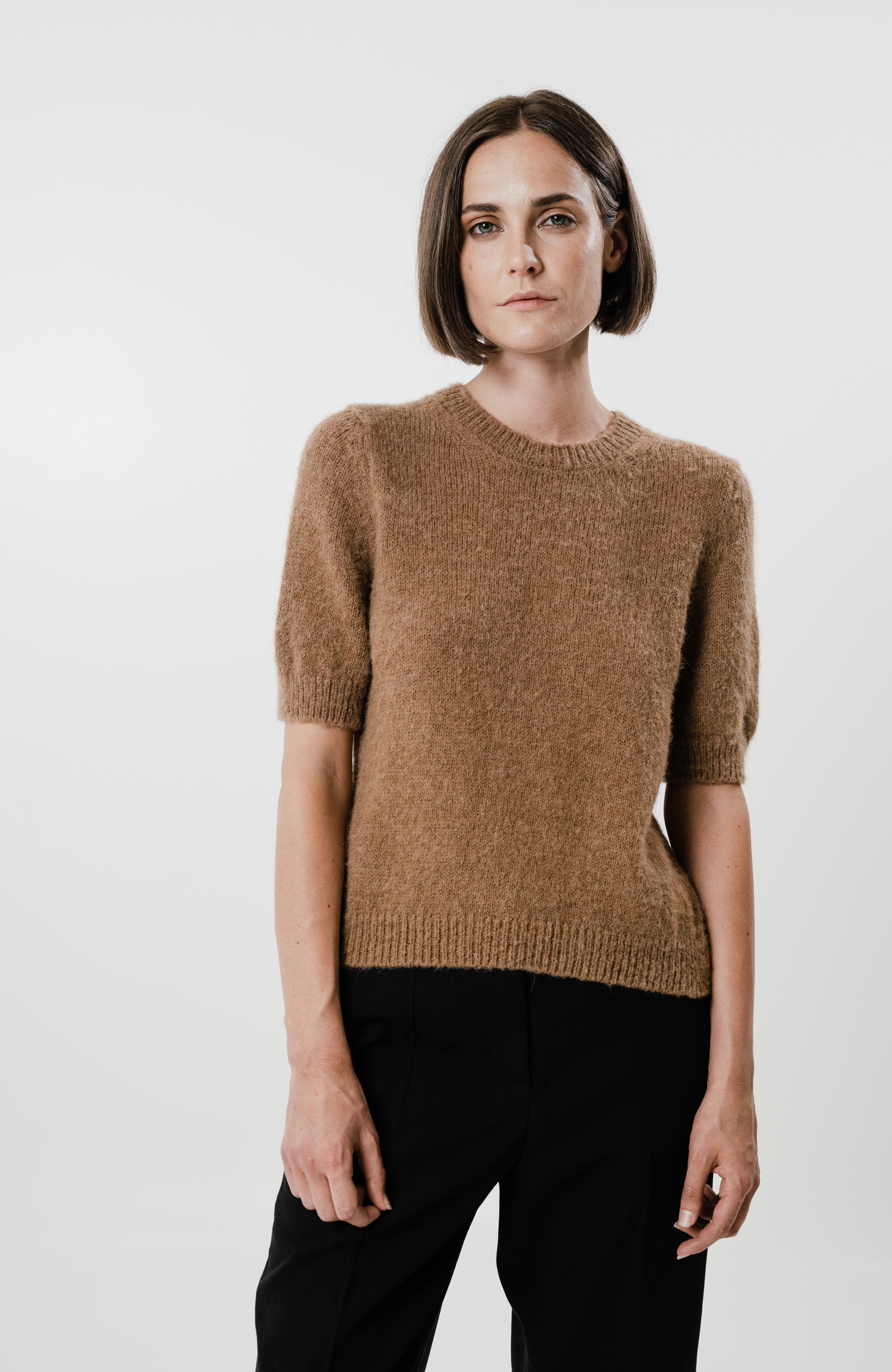 House of dagmar Brown Villasegust kootud topp tania image 1