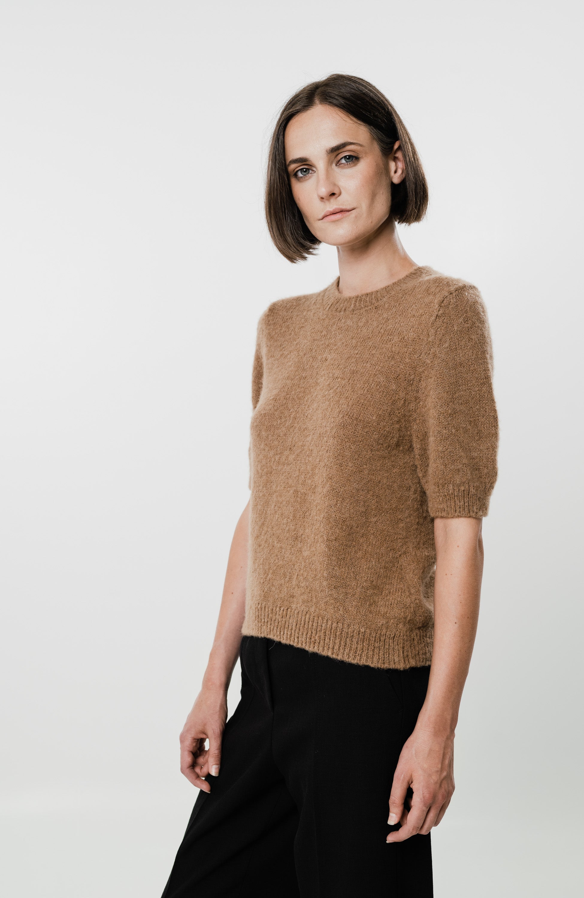 House of dagmar Brown Villasegust kootud topp tania image 3