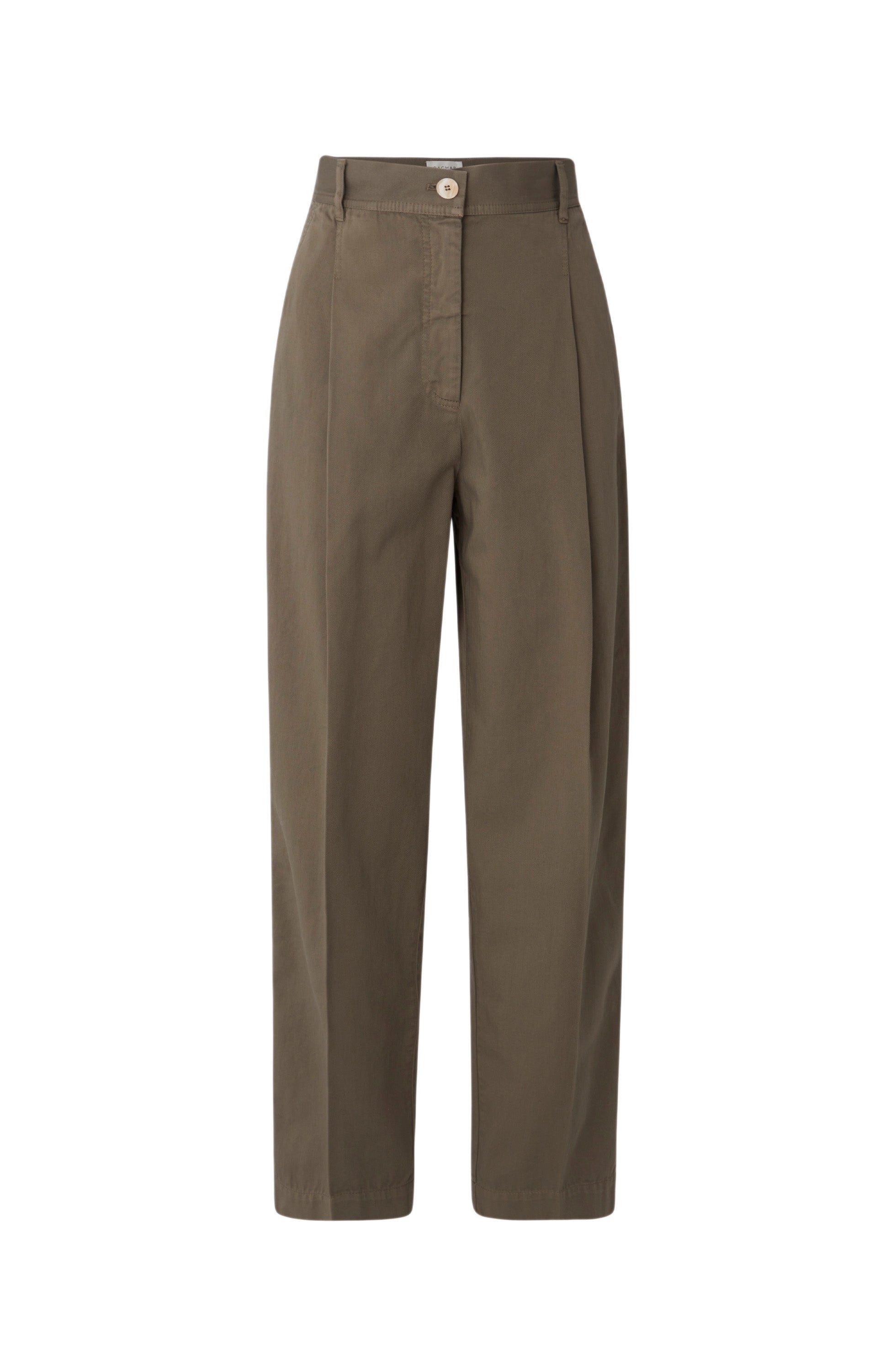 House of dagmar Green Cotton chino trousers image 7