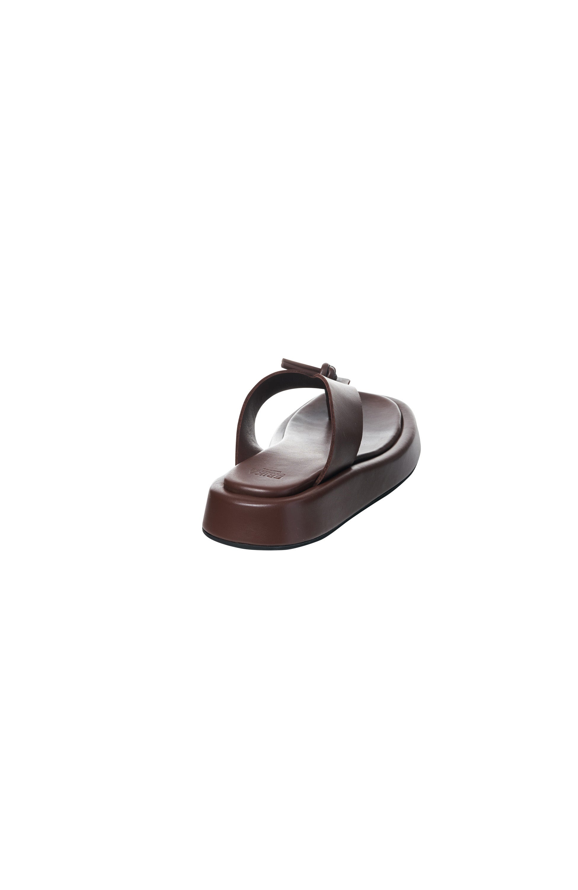 Erika cavallini Brown Chunky-sole leather flip flop image 6