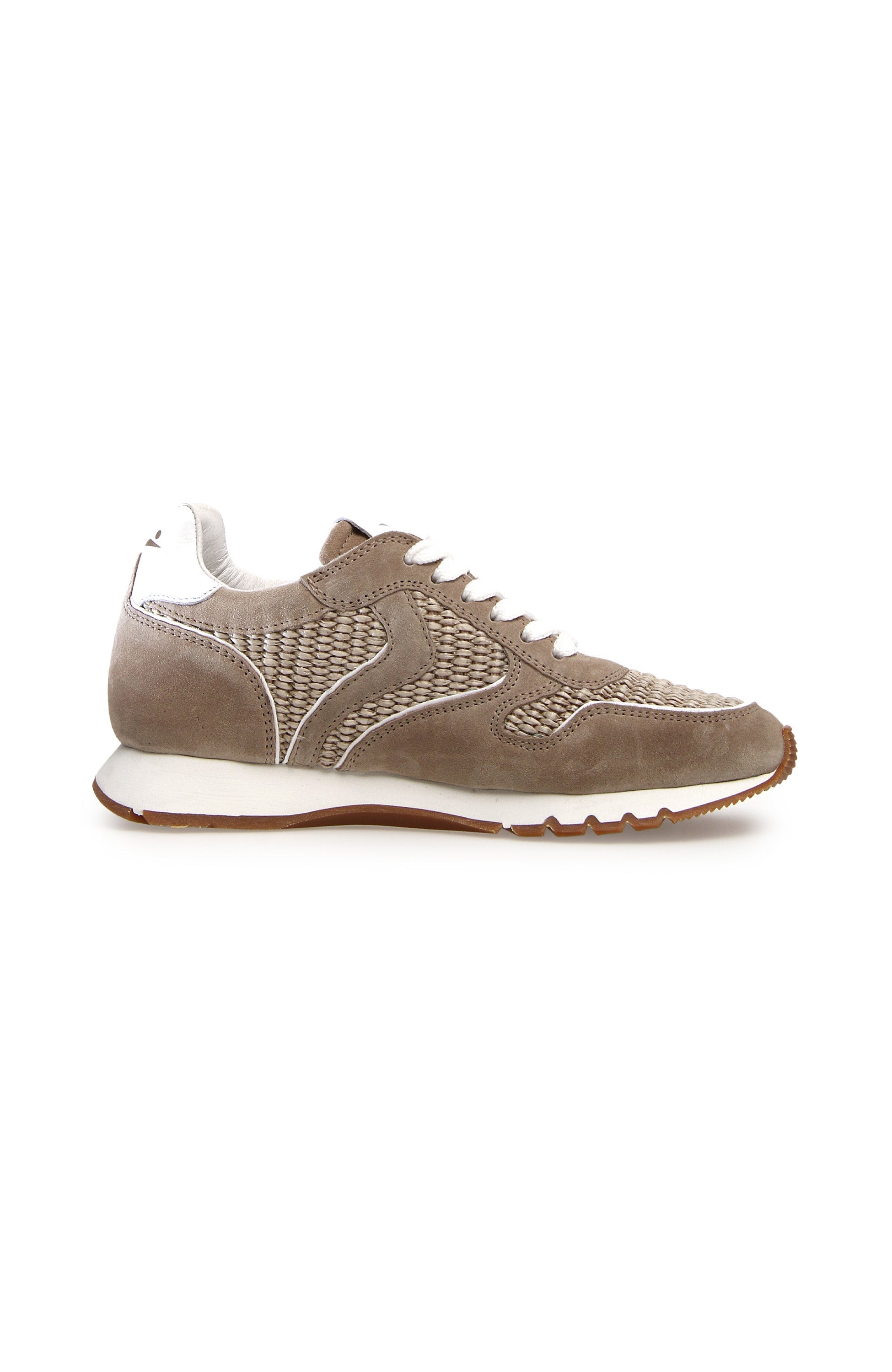 Voile blanche Beige Suede mesh-detail sneakers julia image 4