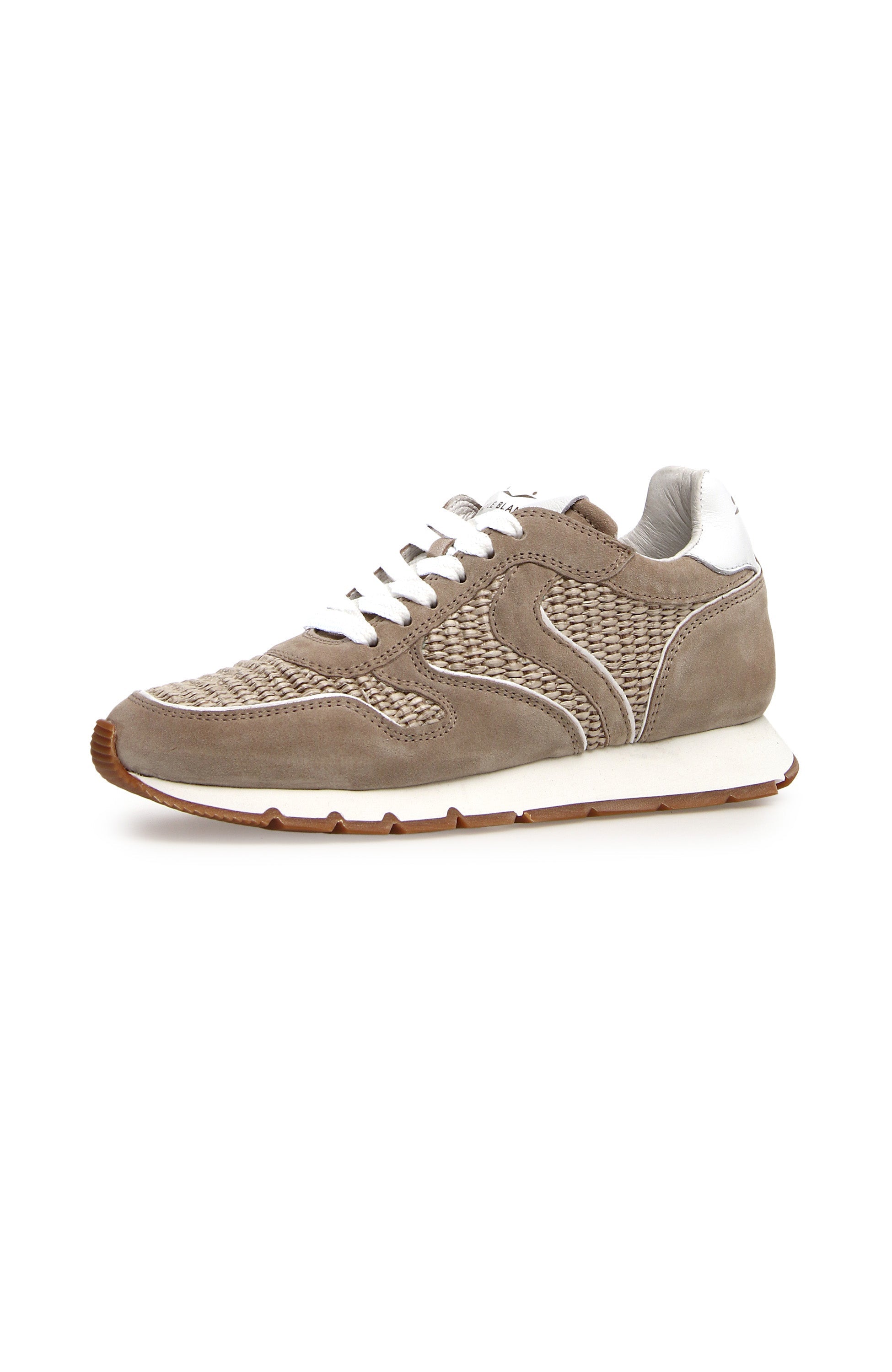 Voile blanche Beige Suede mesh-detail sneakers julia image 3