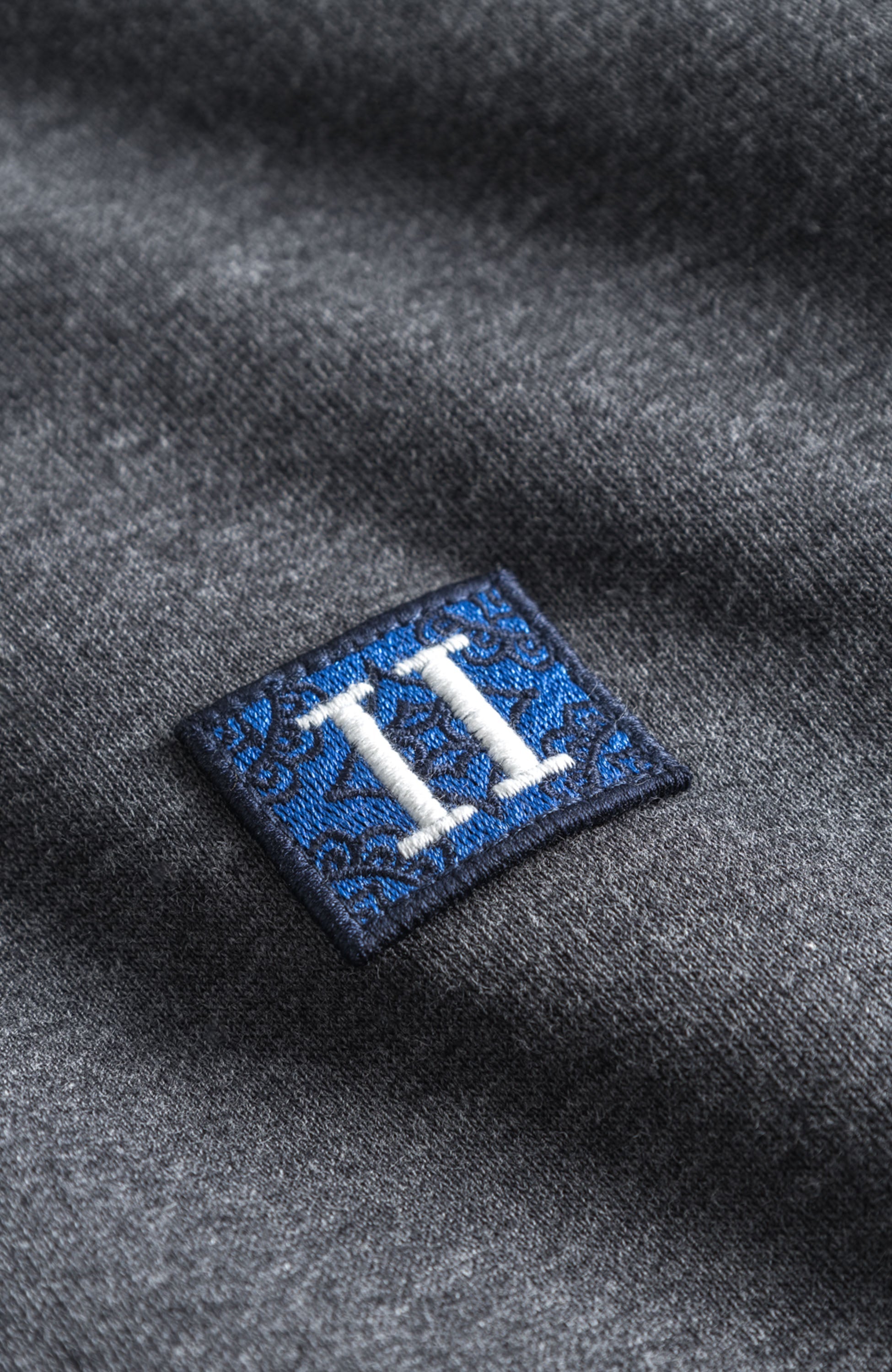Les deux Grey Fleece cotton hoodie piece image 9