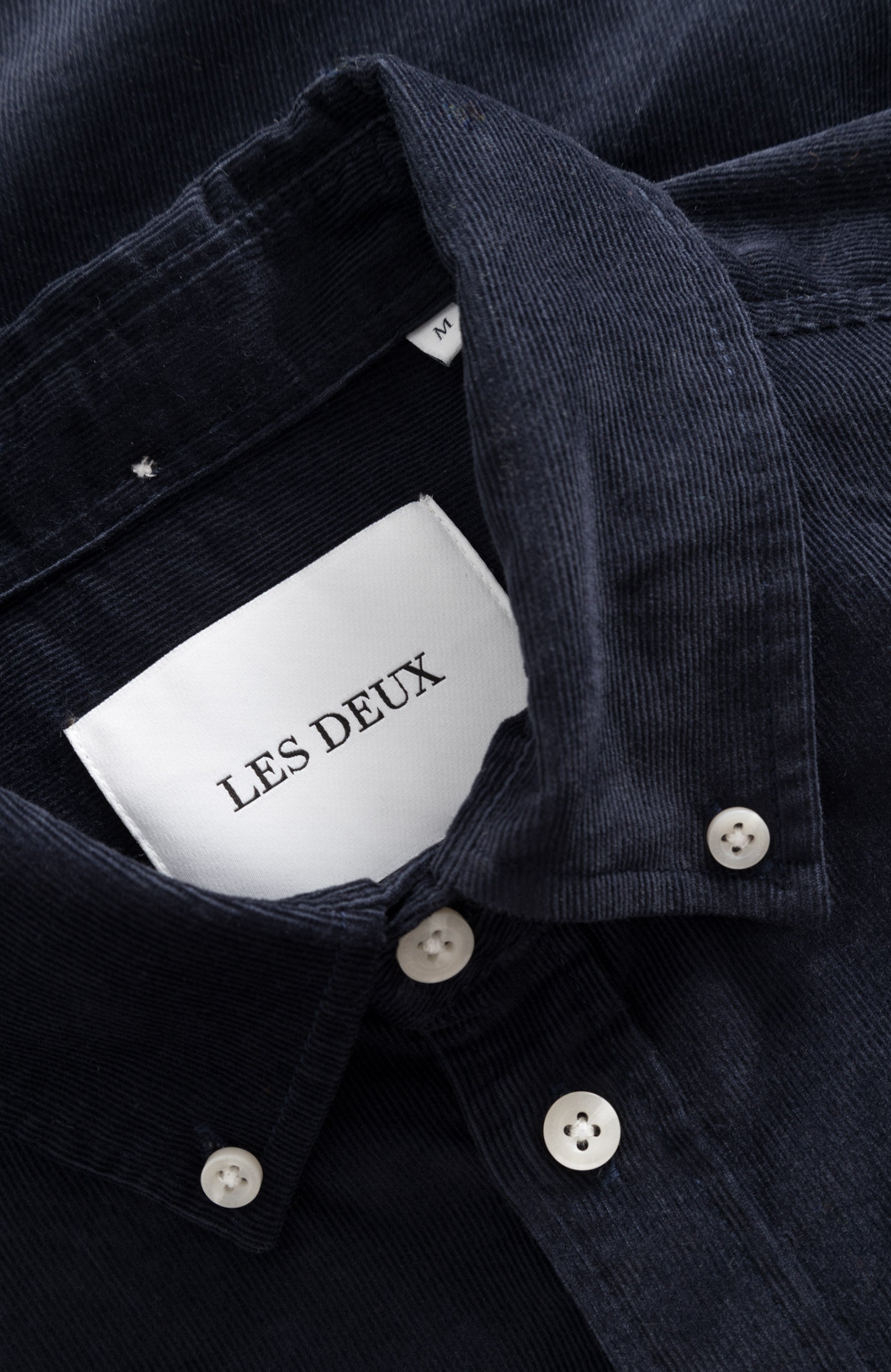 Les deux Navy Corduroy shirt kristian image 10