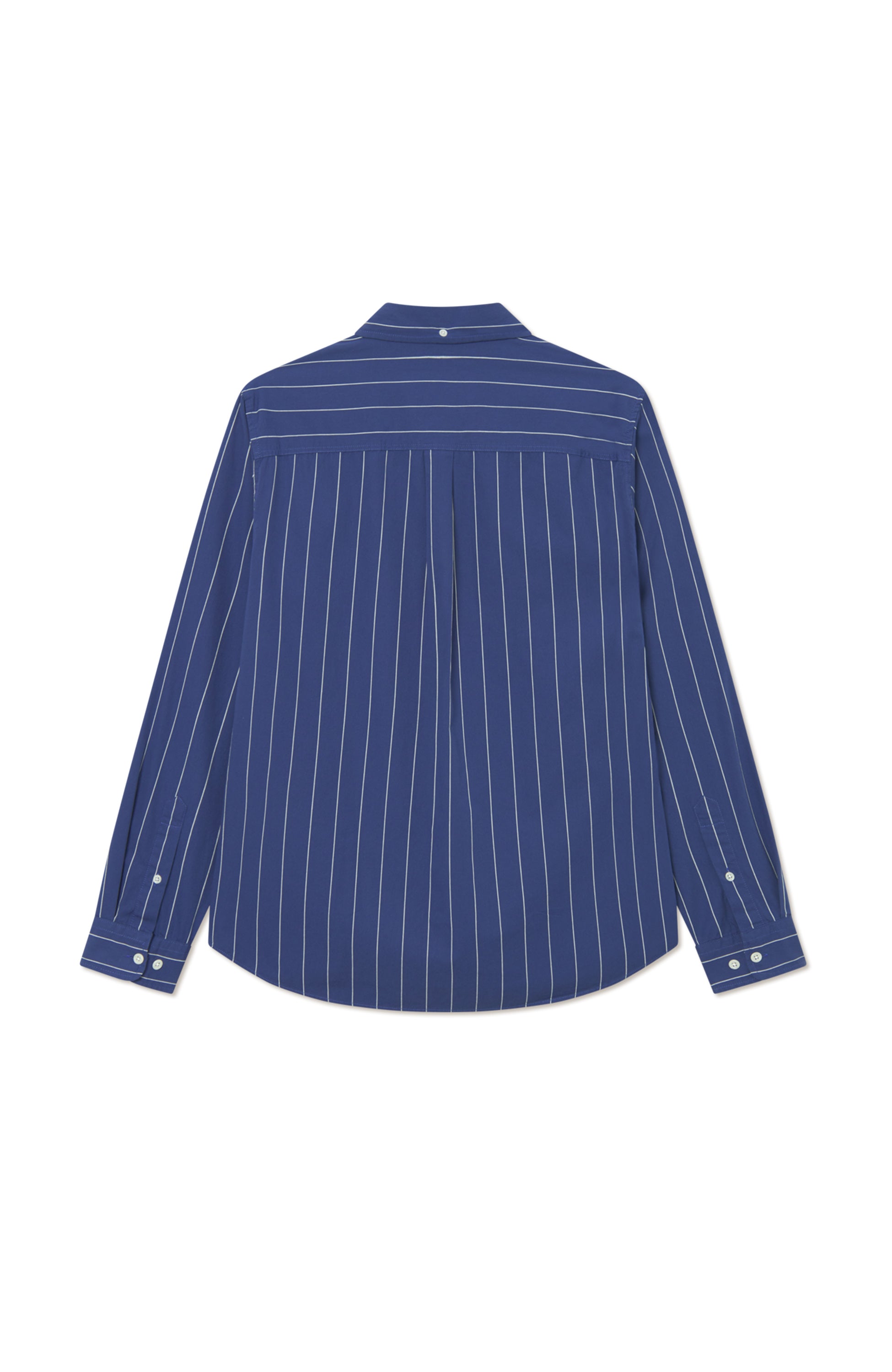 Les deux Blue Stripe peached poplin shirt kent image 7