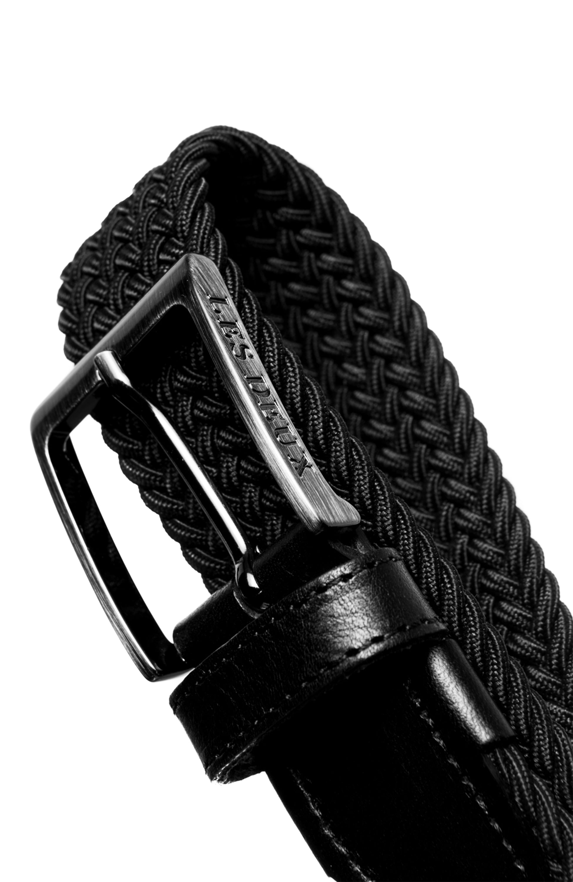Les deux Black Webbing belt walker image 4