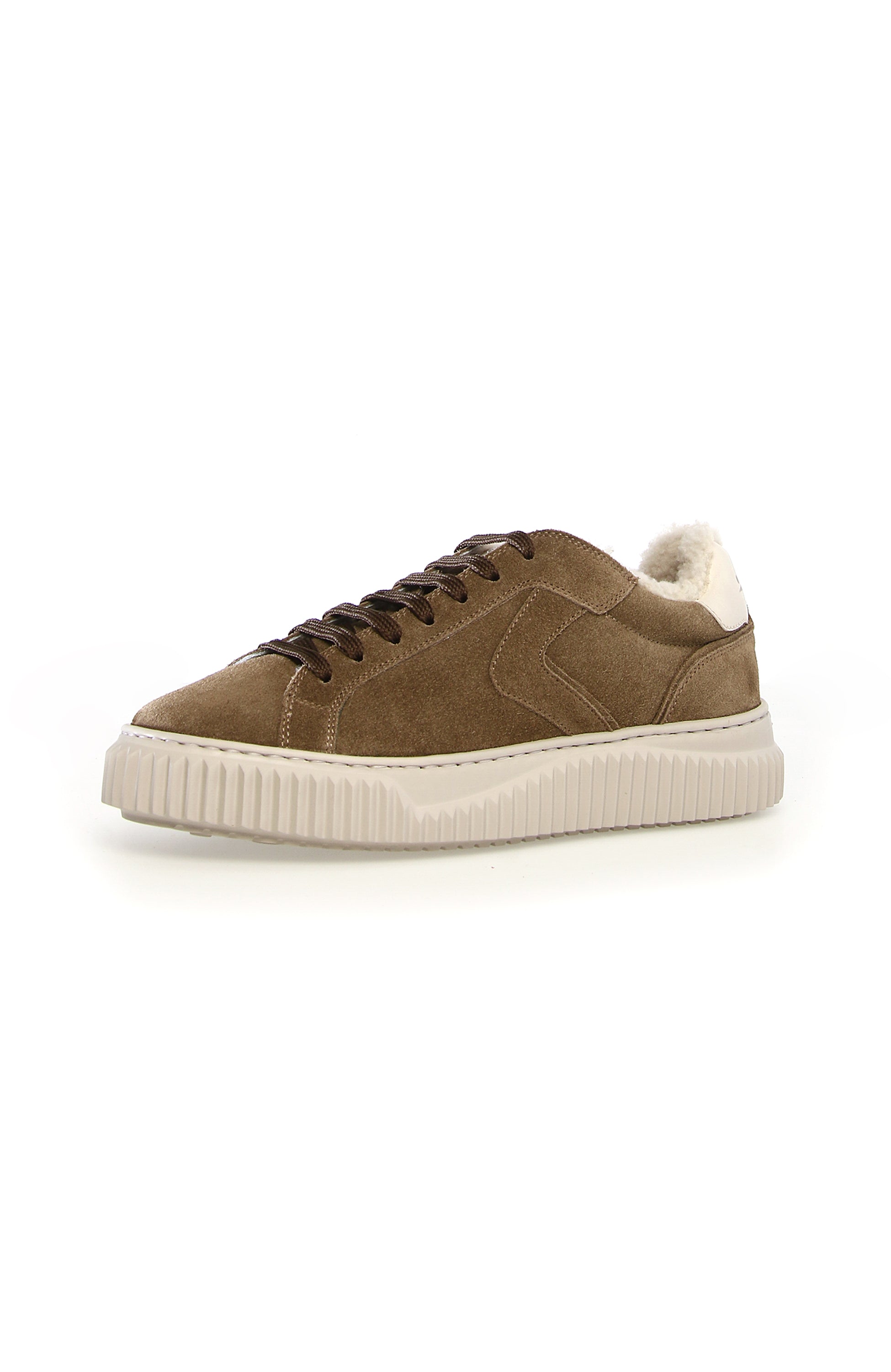 Voile blanche Brown Seemisnahast jalanõud lipari lambavillaga image 4