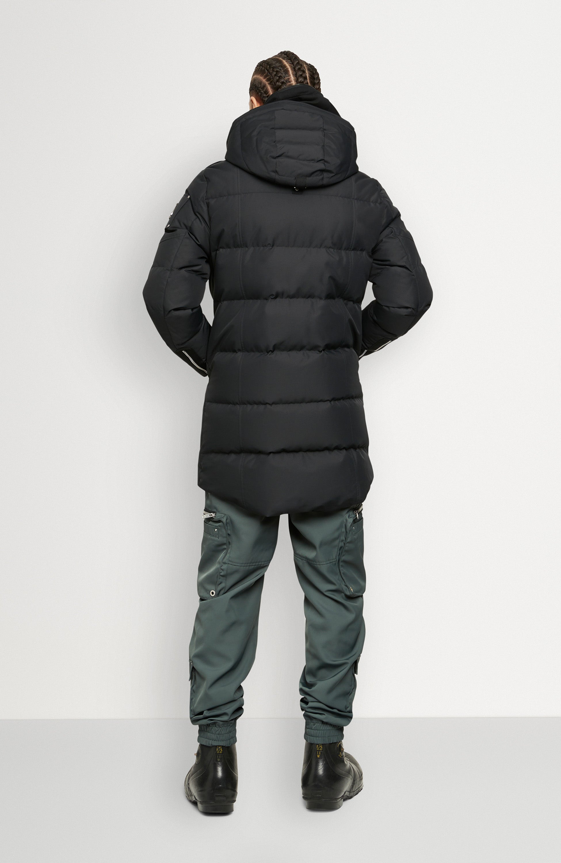 Hooded down parka CLOUD