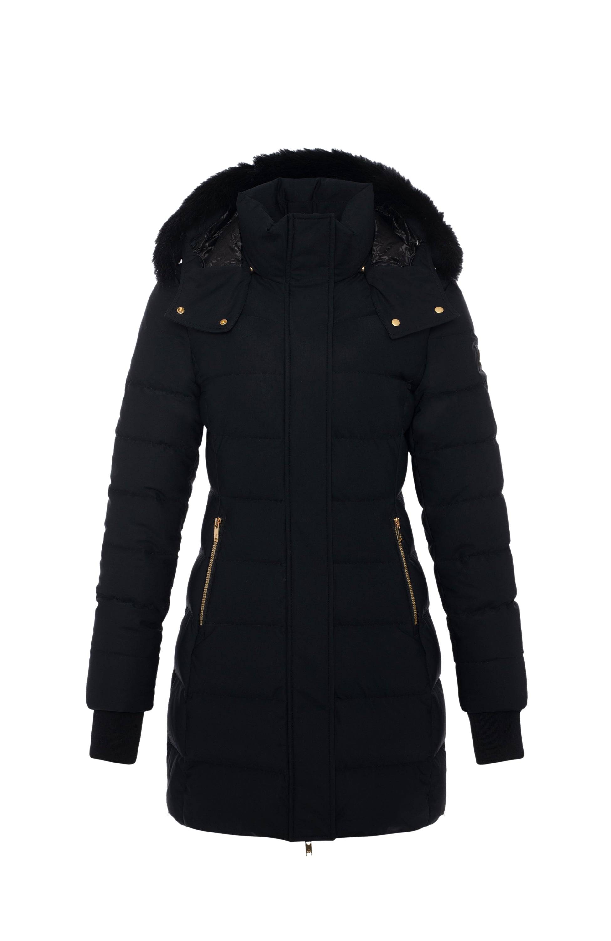 Moose knuckles Black Gold-detail down parka watershed image 10