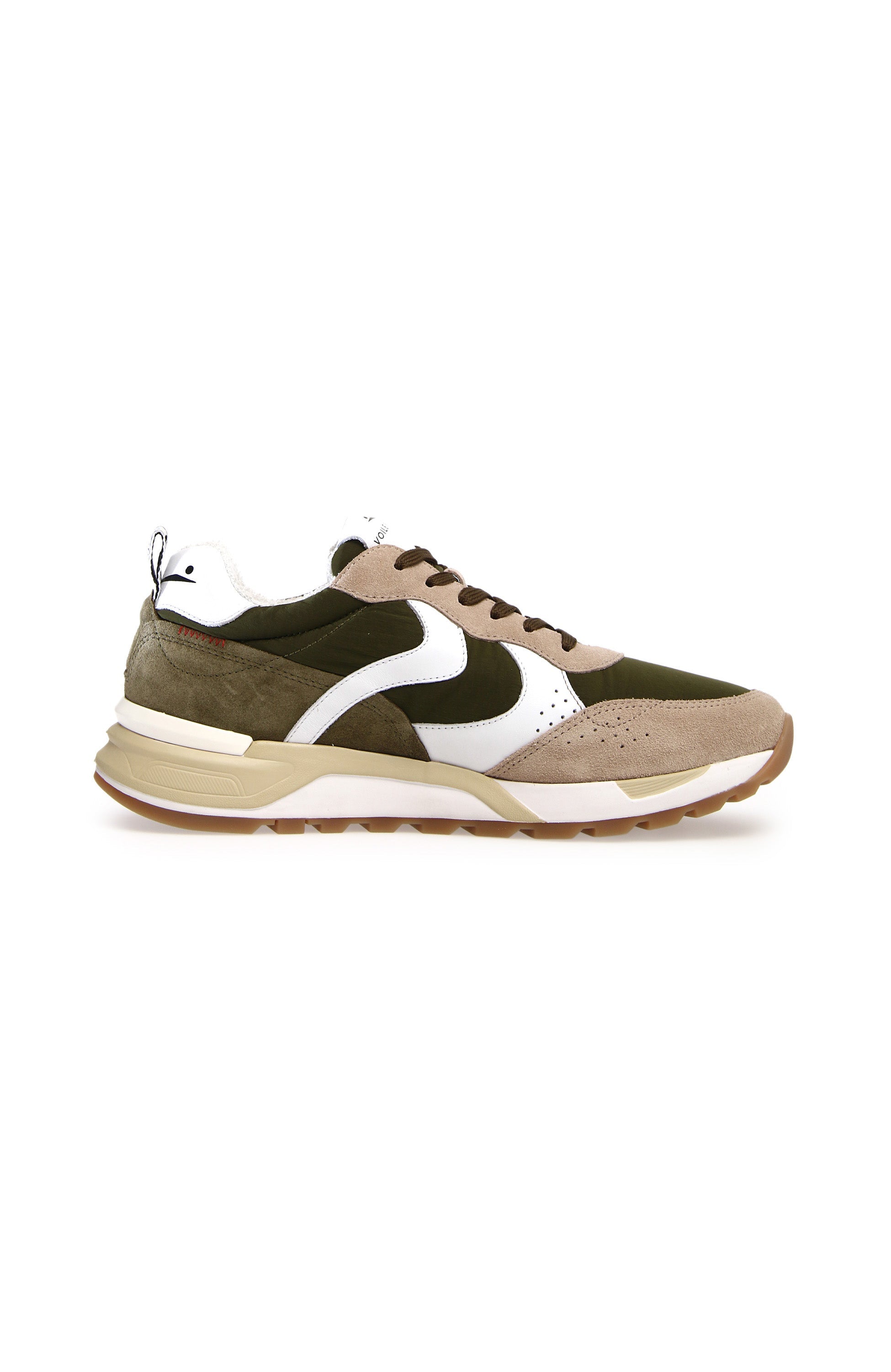 Voile blanche Beige Suede contrast-detail sneakers magg image 6
