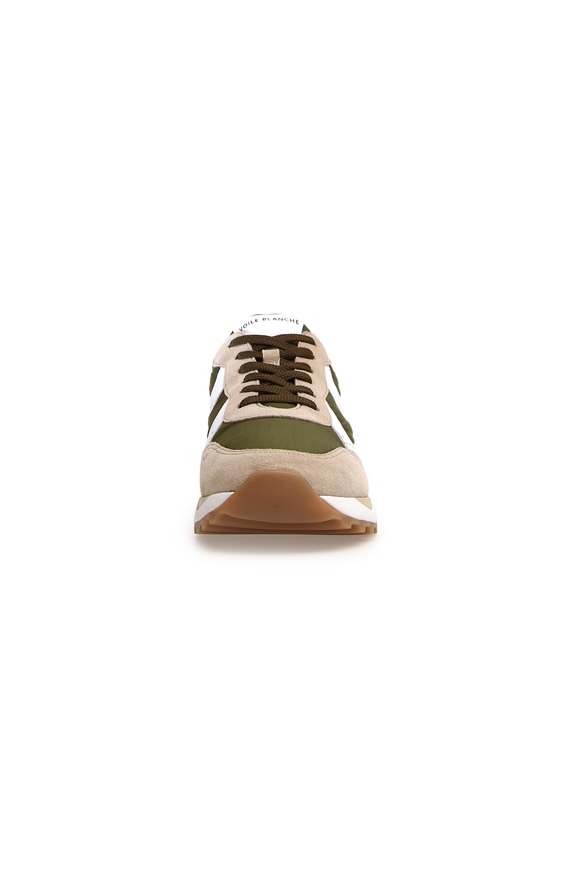Voile blanche Beige Suede contrast-detail sneakers magg image 4
