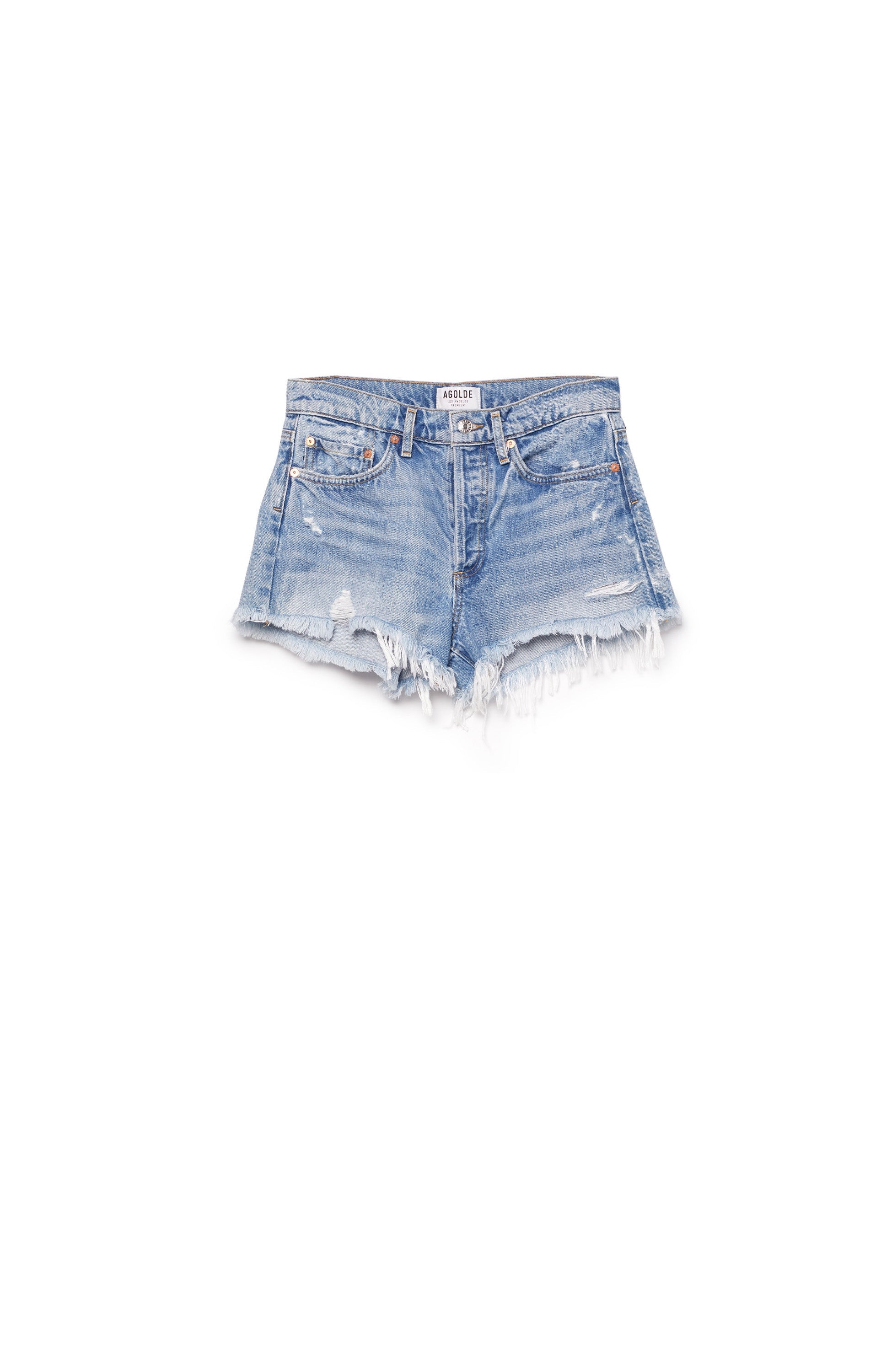 Agolde Blue Jeansowe szorty parker image 5